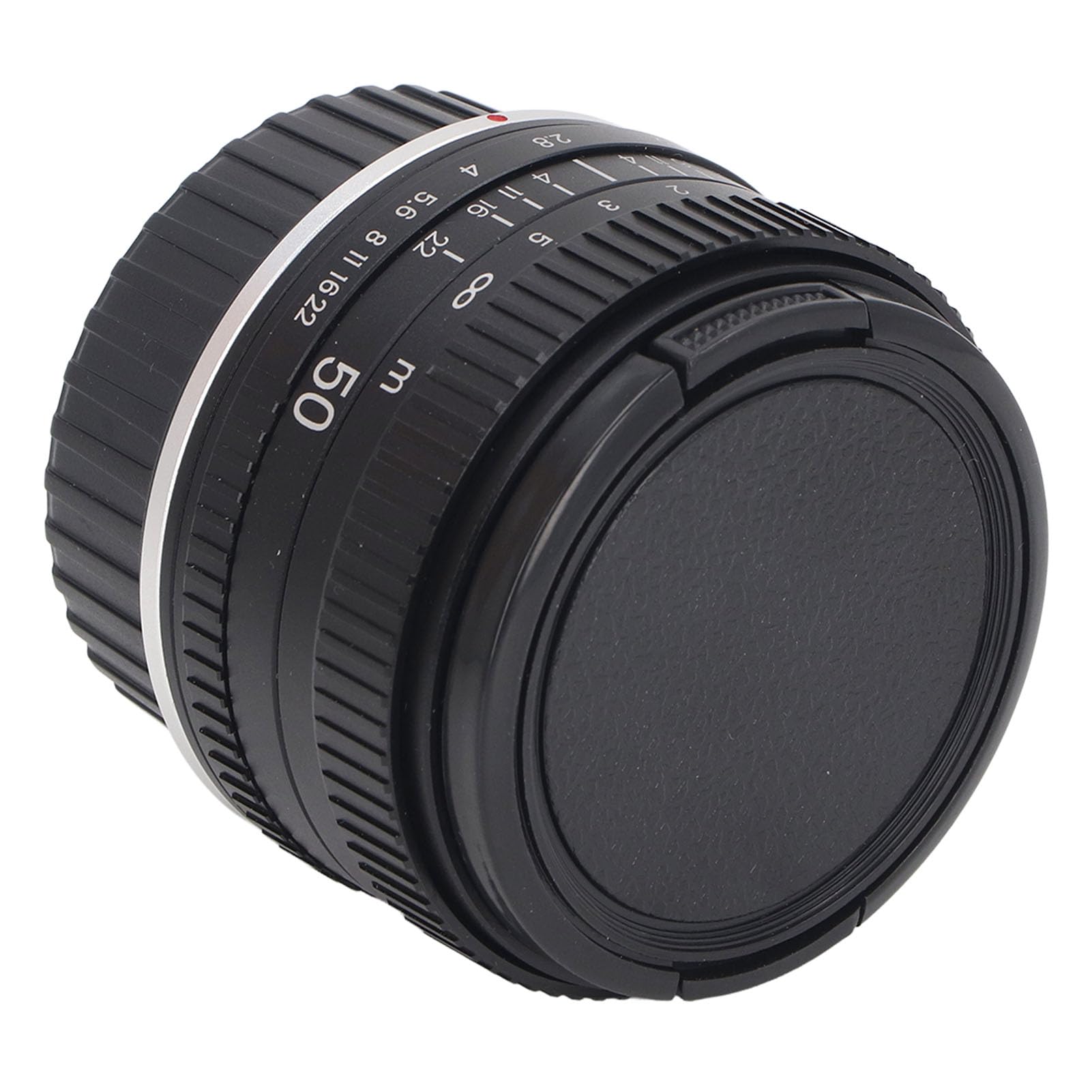 Obiettivo da 50 Mm F1.7 Ad Ampia Apertura, Obiettivo per Ritratto Full Frame per Fotocamera con Messa a Fuoco Fissa Manuale per DSLR con Attacco F, Fotocamera Mirrorless con