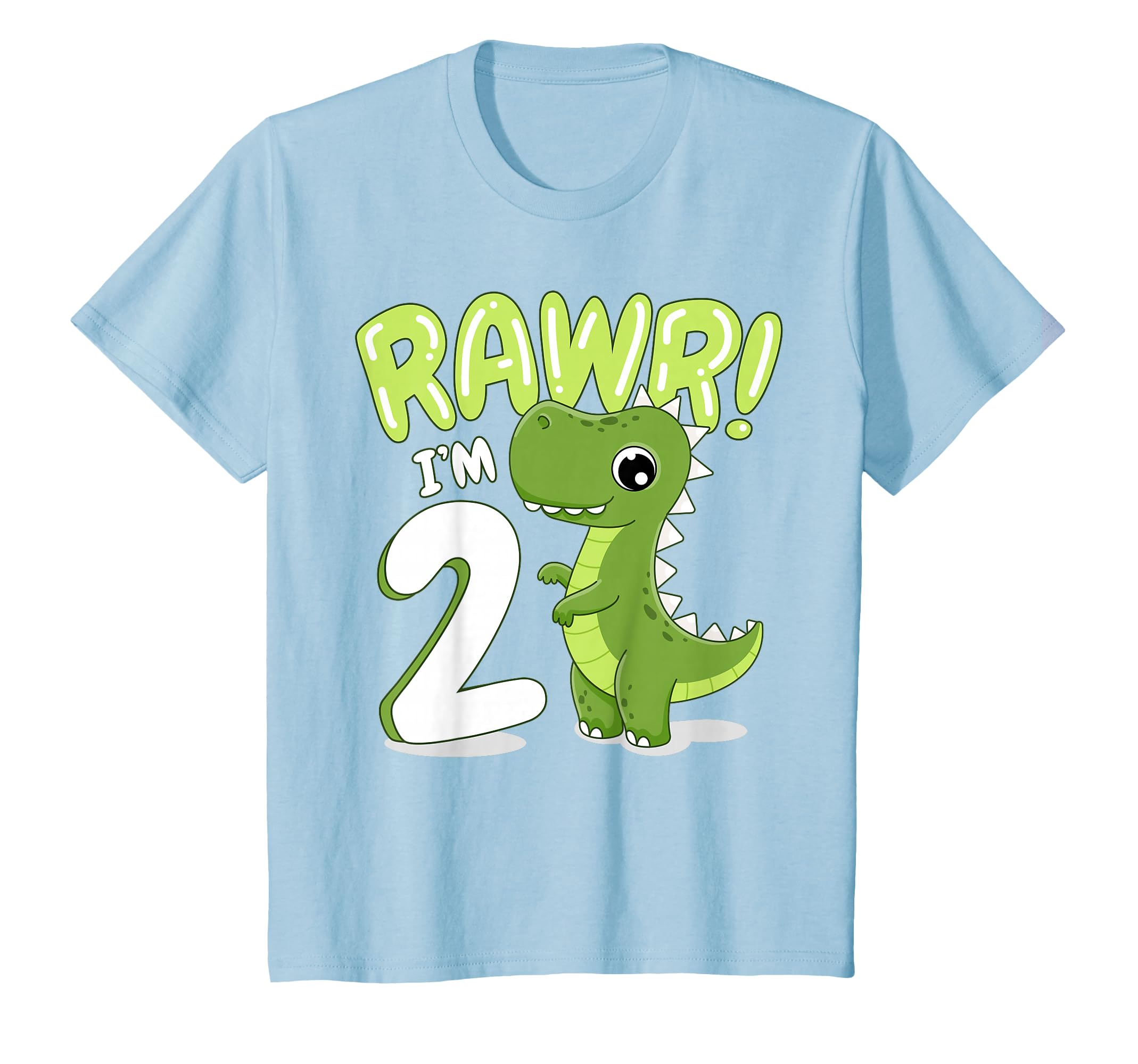Kids Dinosaur 2nd Birthday Outfit Dinosaur Birthday Party T-Shirt