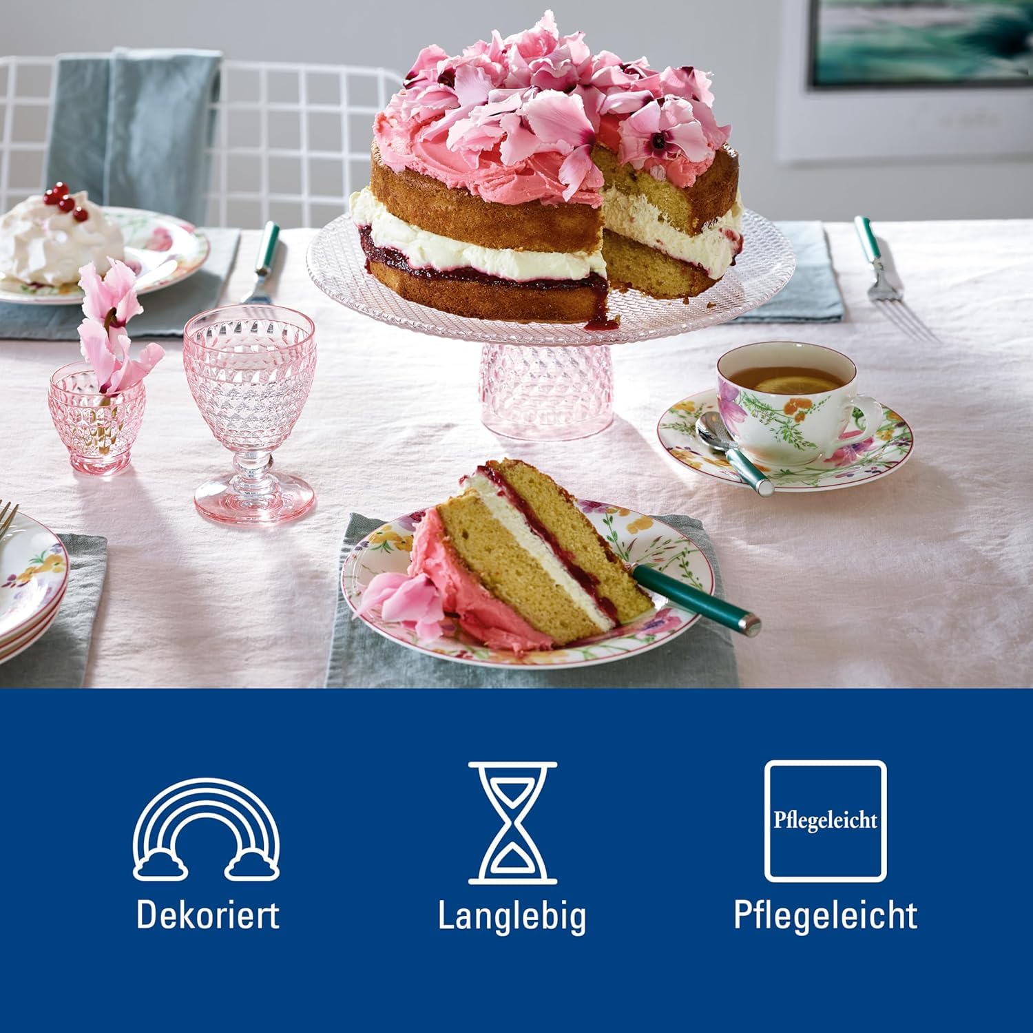 Villeroy & Boch 1041007128 Kaffee-Service, Porzellan, floral, 34,8 x 19,7 x 32,4 cm, 18 Einheiten