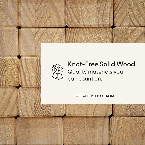 Miniatura 3 de Plank+Beam Forma Mesa Consola, 46 Pulgadas, Mesa de Sofá de Madera Maciza, Mesa de Entrada para Pasillo, Mesa Estrecha Detrás del Sofá, Mesas Nuez