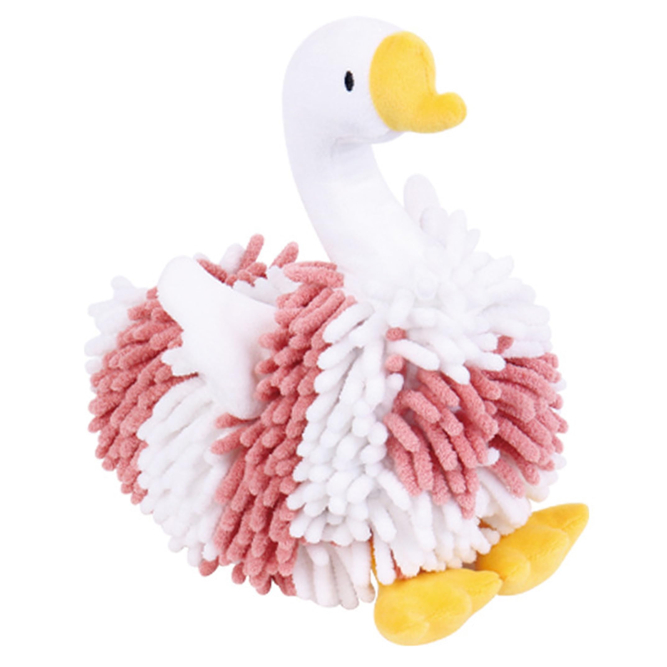 Bemonew Cute Hand Towels, Soft Absorbent Chenille Hand Towel Plush Toy Hangable Duck Kitchen & Bathroom Decor Encourage Keep Clean, 8 Inch