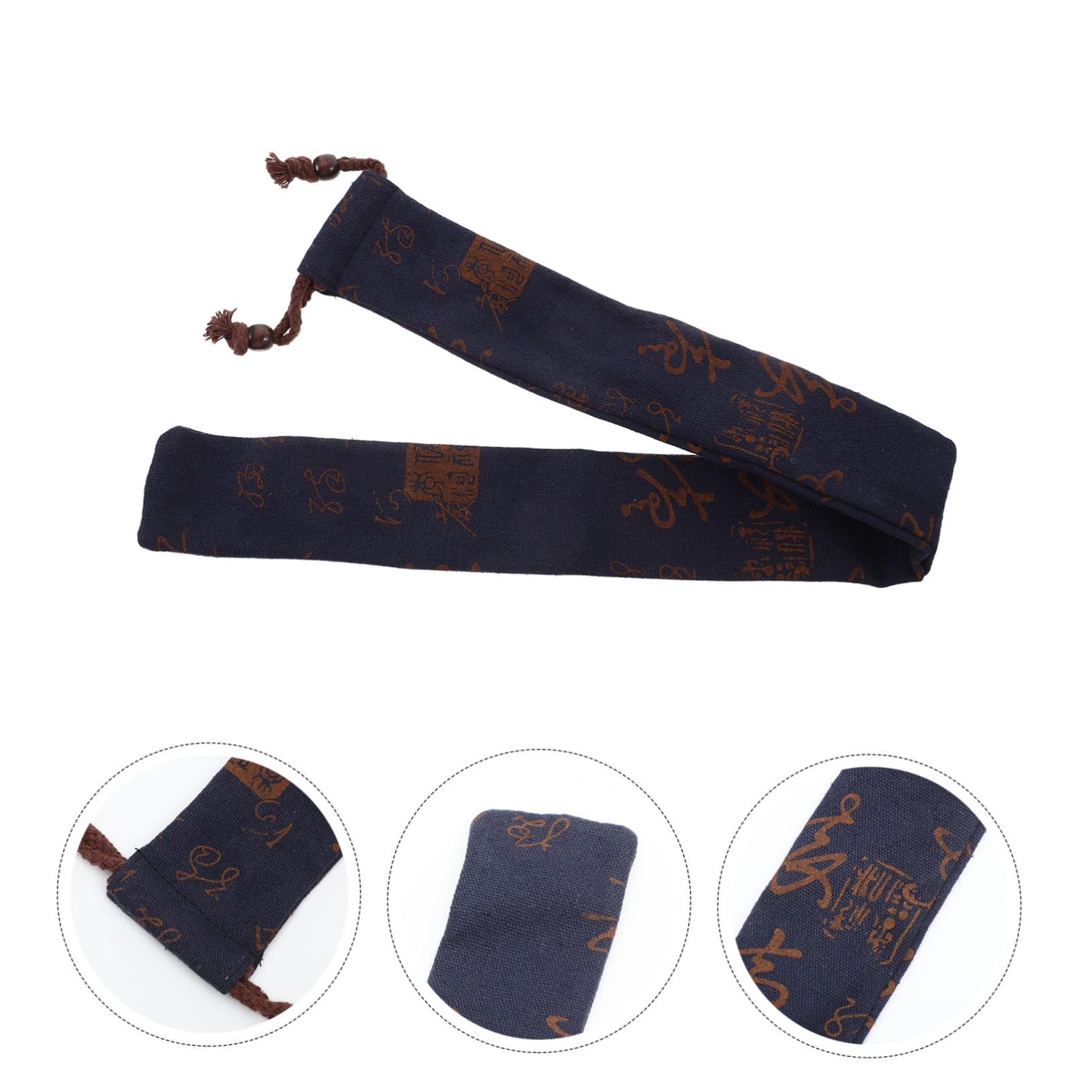 Yardwe Flute Bag Pouch Cotton Flute Storage Case Protective Case for Musicians Portable User-friendly
