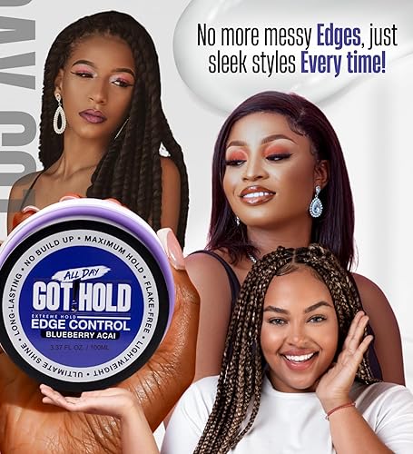 Miniatura 4 de Extreme hold Blueberry Acai Edge Control 3.37 fl.oz3.4 fl oz