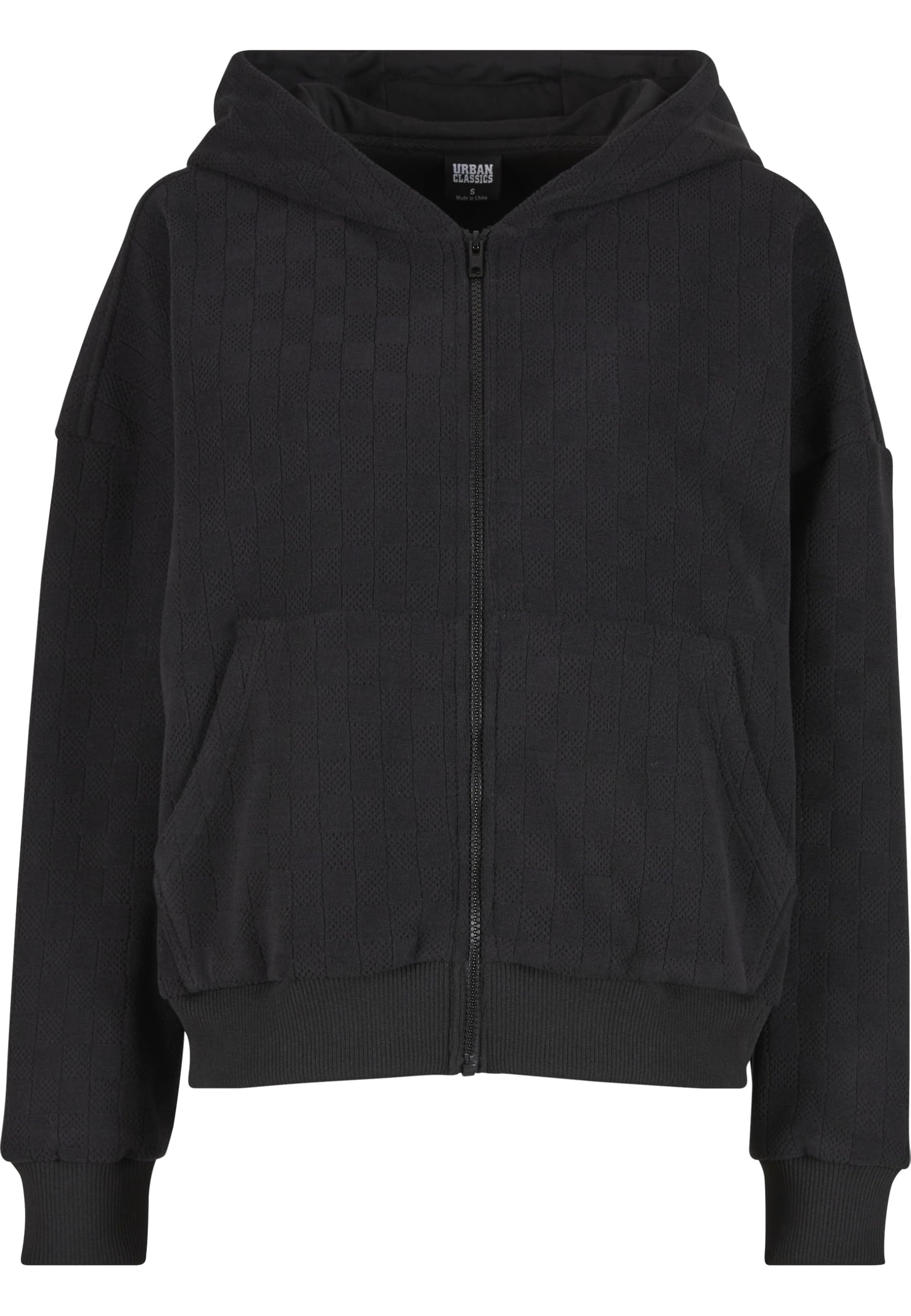 Urban Classics Women's Noir Oversized Zip-Up Hoodie