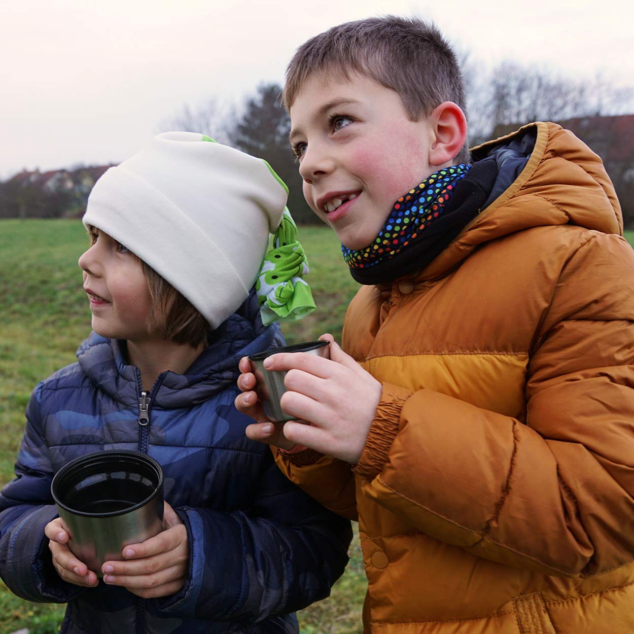 P.A.C. Kids Fleece Multifunktionstuch - Outdoor, Ski, Halstuch, nachhaltiges Schlauchtuch, Kinder, viele Tragevarianten