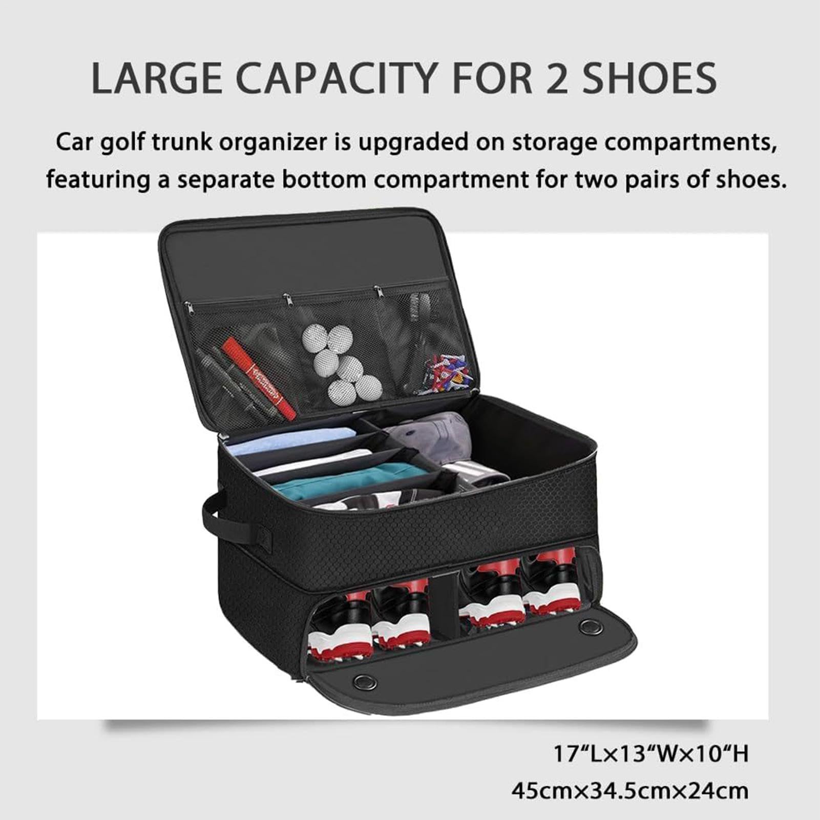 Bolsa de Golf para Coche, Amplio Almacenamiento para Accesorios de Golf y