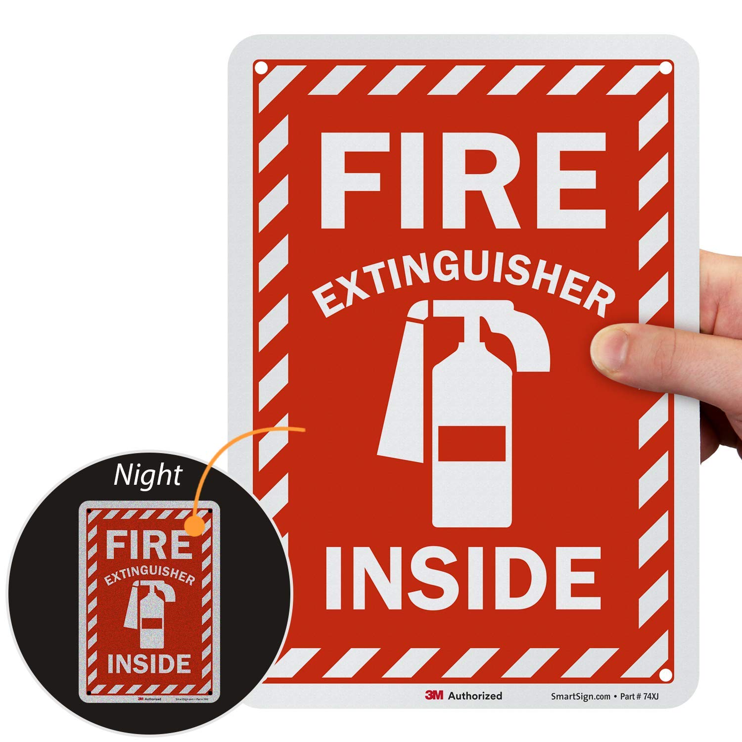 SmartSign Fire Extinguisher Inside Label | 4" x 6" Engineer Grade Reflective, Pack of 3 — Amazon image 10