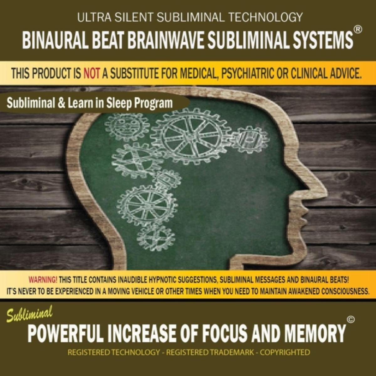 Powerful Increase of Focus and Memory: Combination of Subliminal & Learning While Sleeping Program (Positive Affirmations, Isochronic Tones & Binaural Beats)