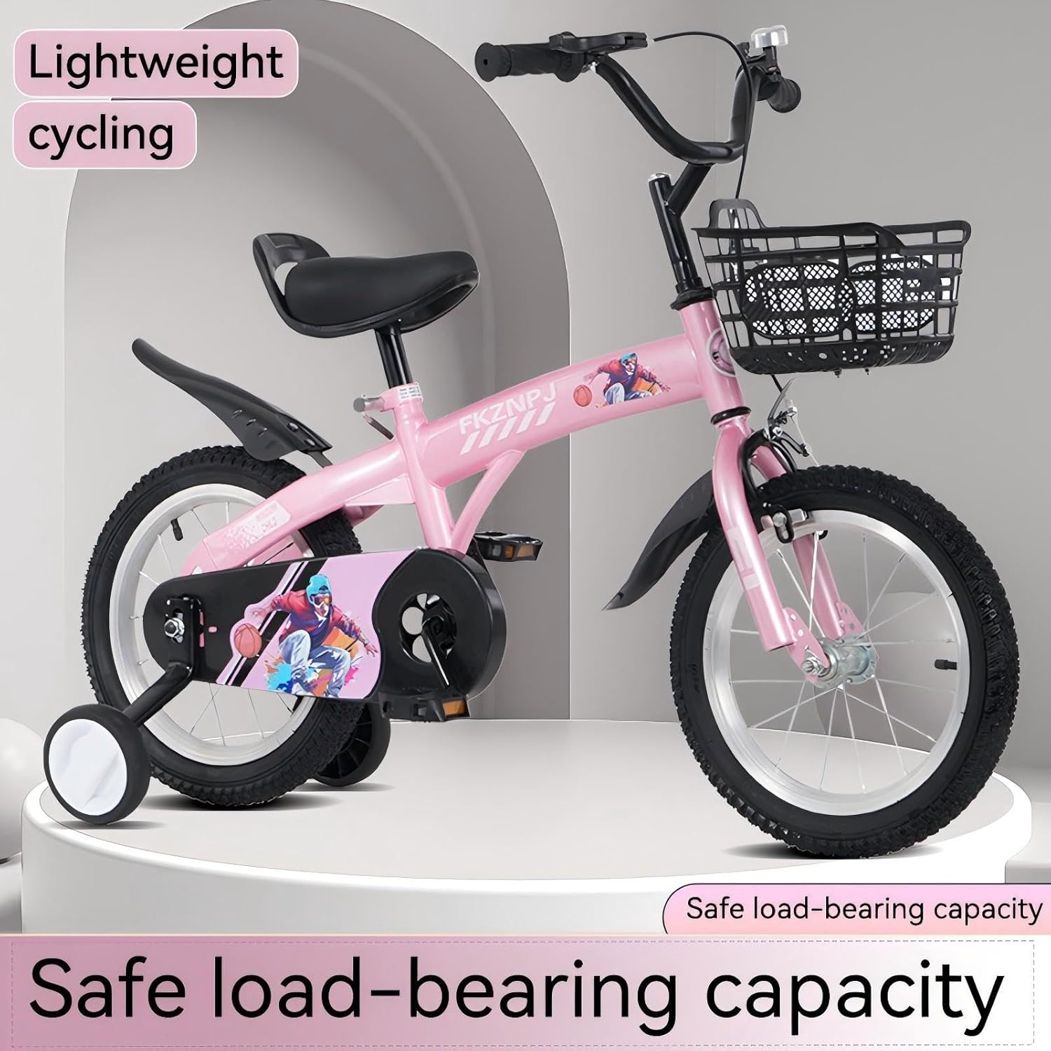 Kids Bike, 16 18 Inch Children Bicycle with Training Wheels, Kids Bicycle for Boys Girls 4-12 Years Old, Sturdy Frame, Adjustable Seat, Multiple Color Options