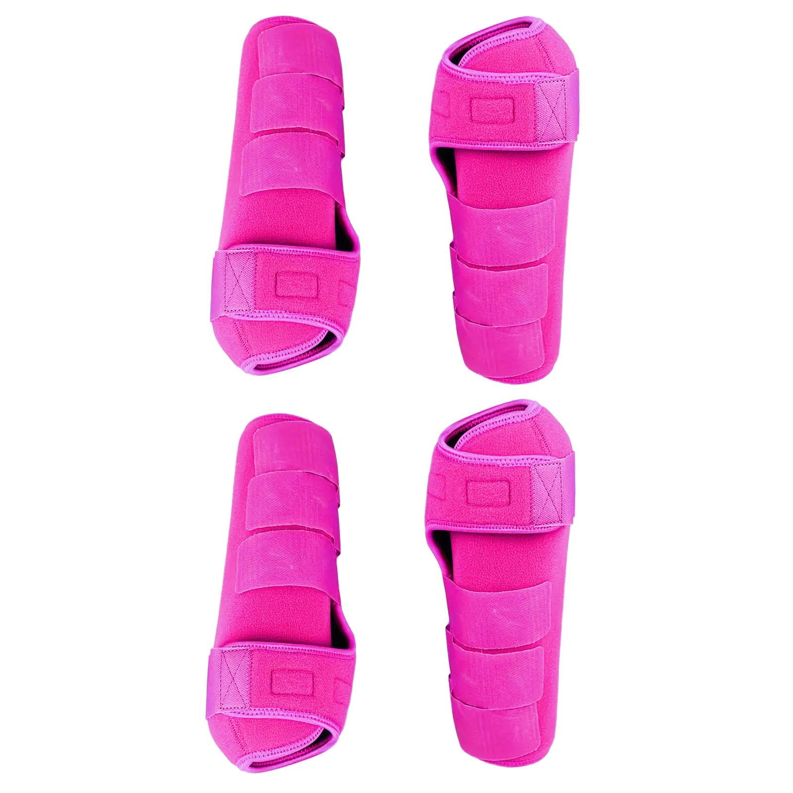 predolo 4 Uds Botas de Caballo Protector de Pierna Equipo Ecuestre Soporte de Neopreno Protectores de Caballo Conjunto Protectores de Pierna