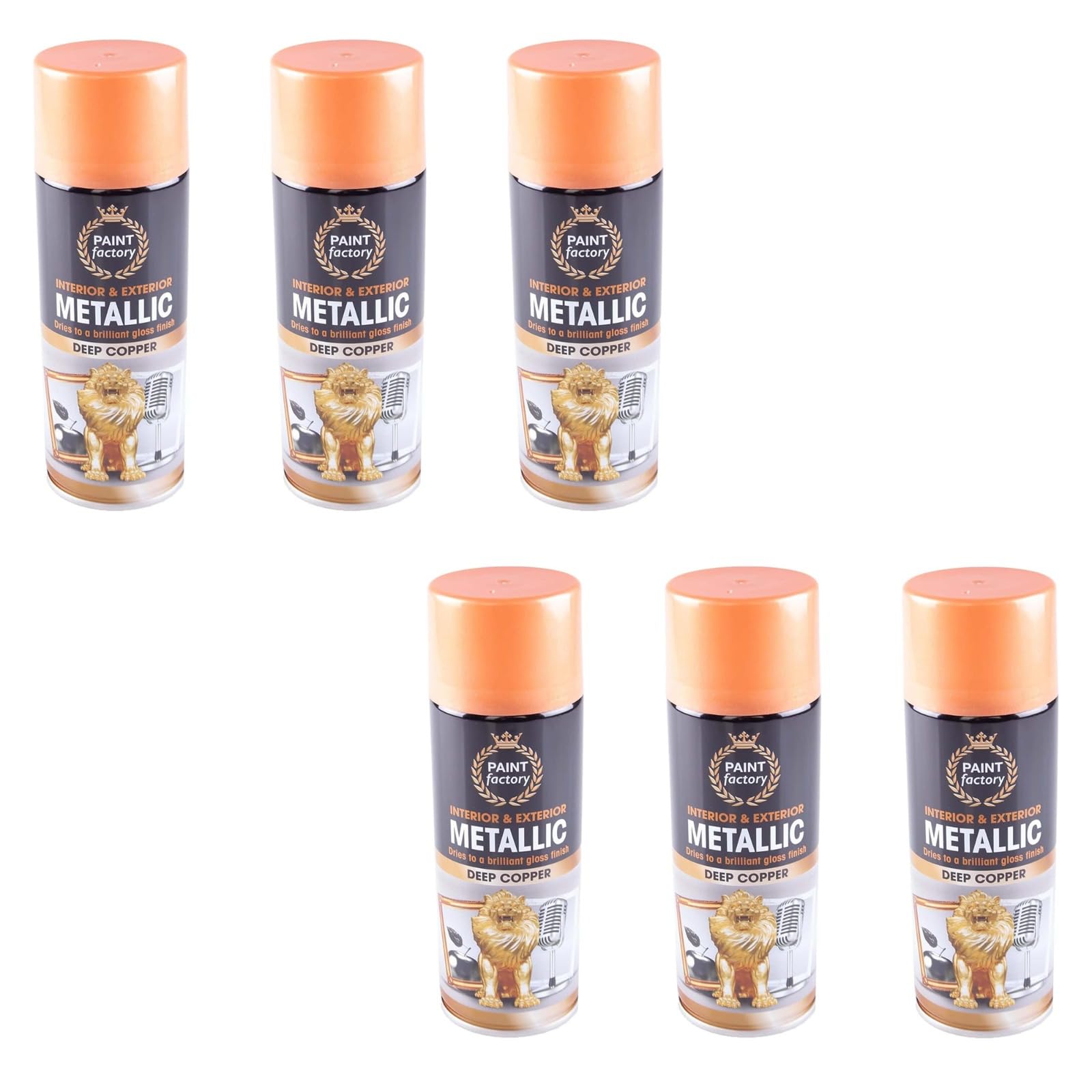 YSAMAX Metallic Spray Paint, Quick Drying Bright Finish, Versatile Uses, Long-Lasting, Stunning Visual Effect, Easy Application, Deep Copper, 400 ML