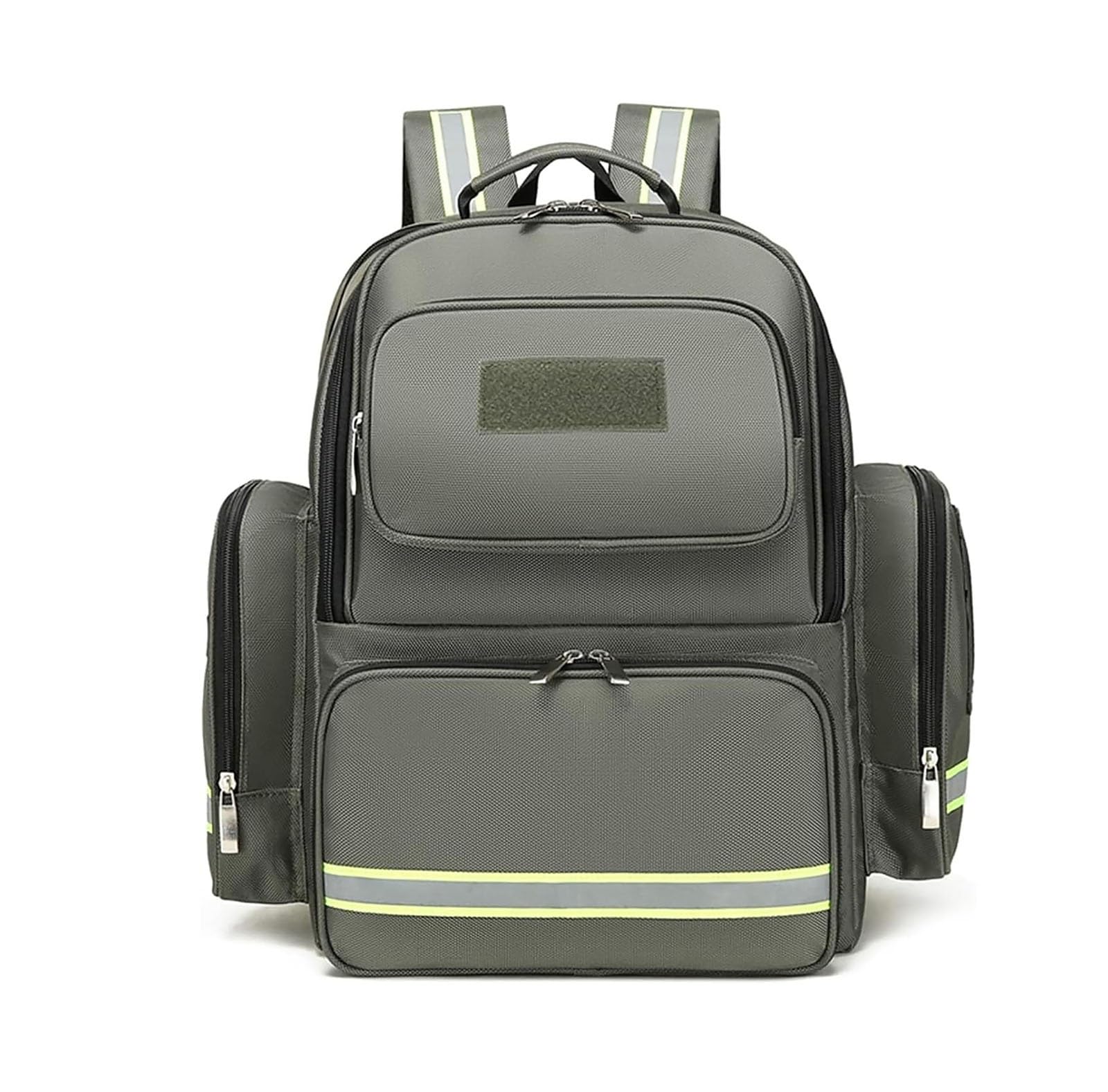 Mochila de Primeros Auxilios vacía, Almacenamiento, Mochila Emergencia | Kits de emergencia para traumatismos, ideal para senderismo, actividades al aire libre, viajes, acampadas y guarderías(Green)