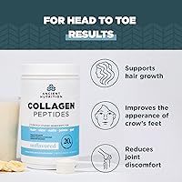 Vista 4 de Ancient Nutrition - Péptidos de colágeno sin sabor, 9.88 OZ