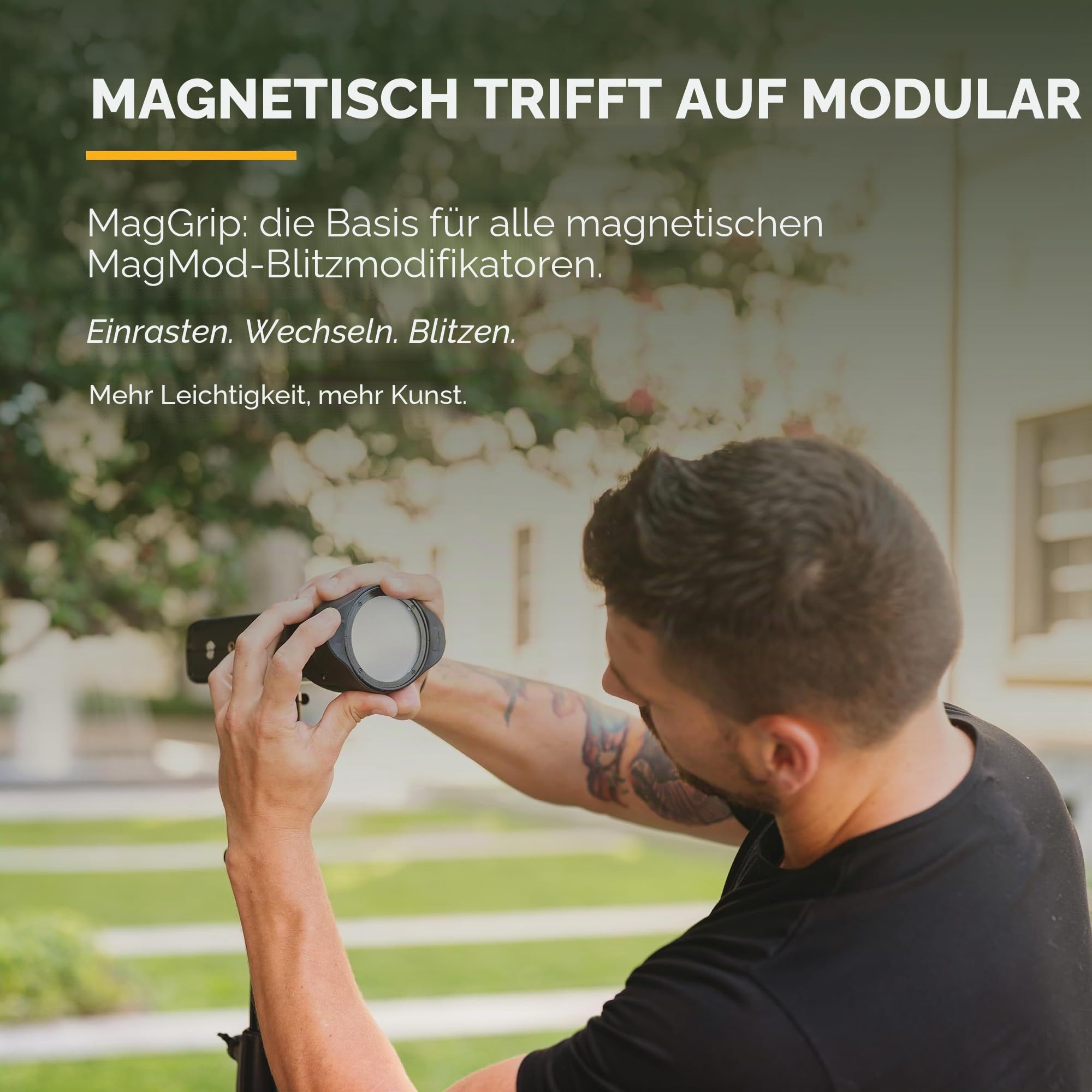 MagMod Starter Flash Kit 2,Kamera Speedlight Flash Diffusor,Magnetic Light Modifikator Attachments,Neue und verbesserte MagMod Modifikatoren: MagGrip 2, MagSphere 2, MagGrid 2,Superior Light Control