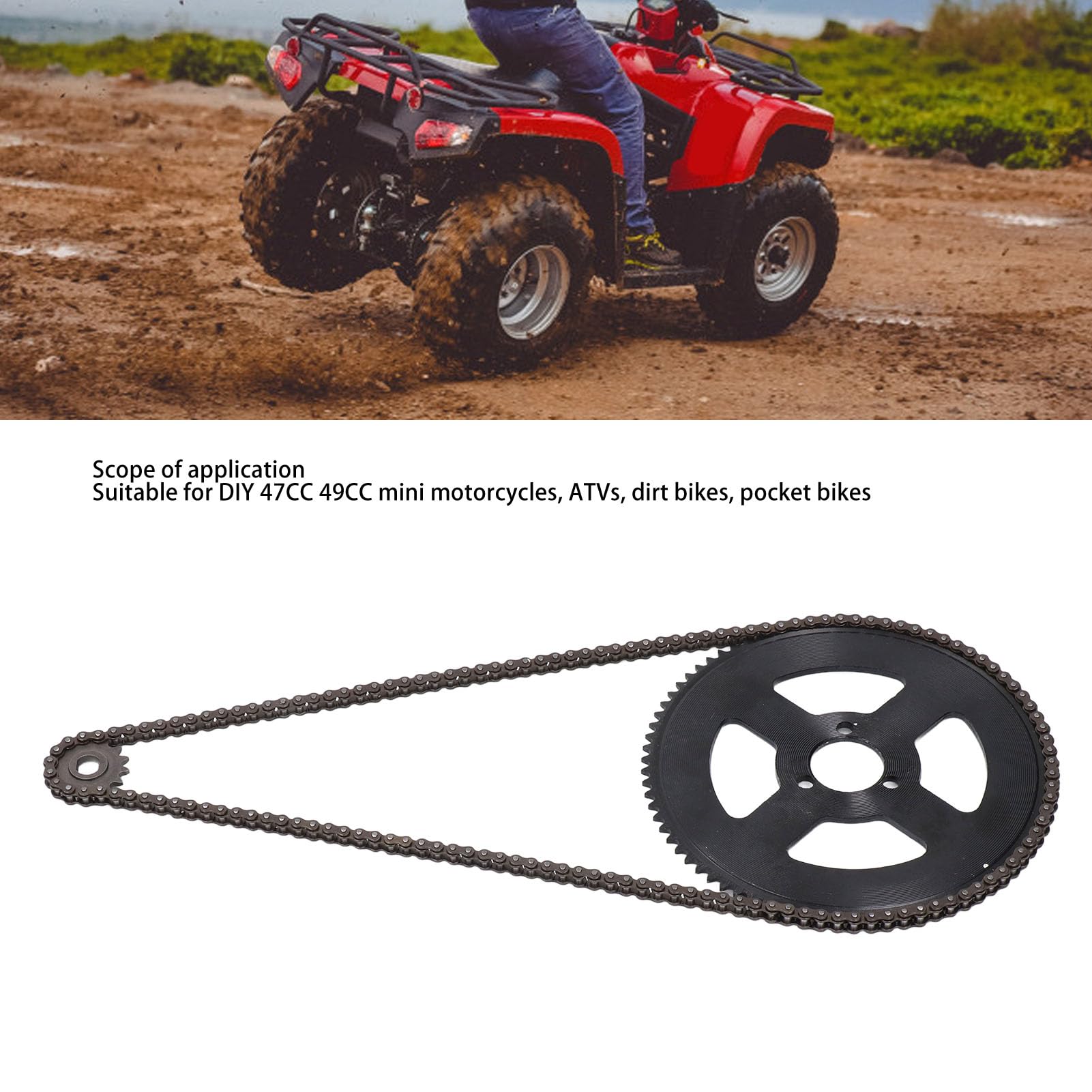 Dirt Jumper Bikes GOOFIT 25H 138 Chain Replacement For 2 Stroke 47cc ...