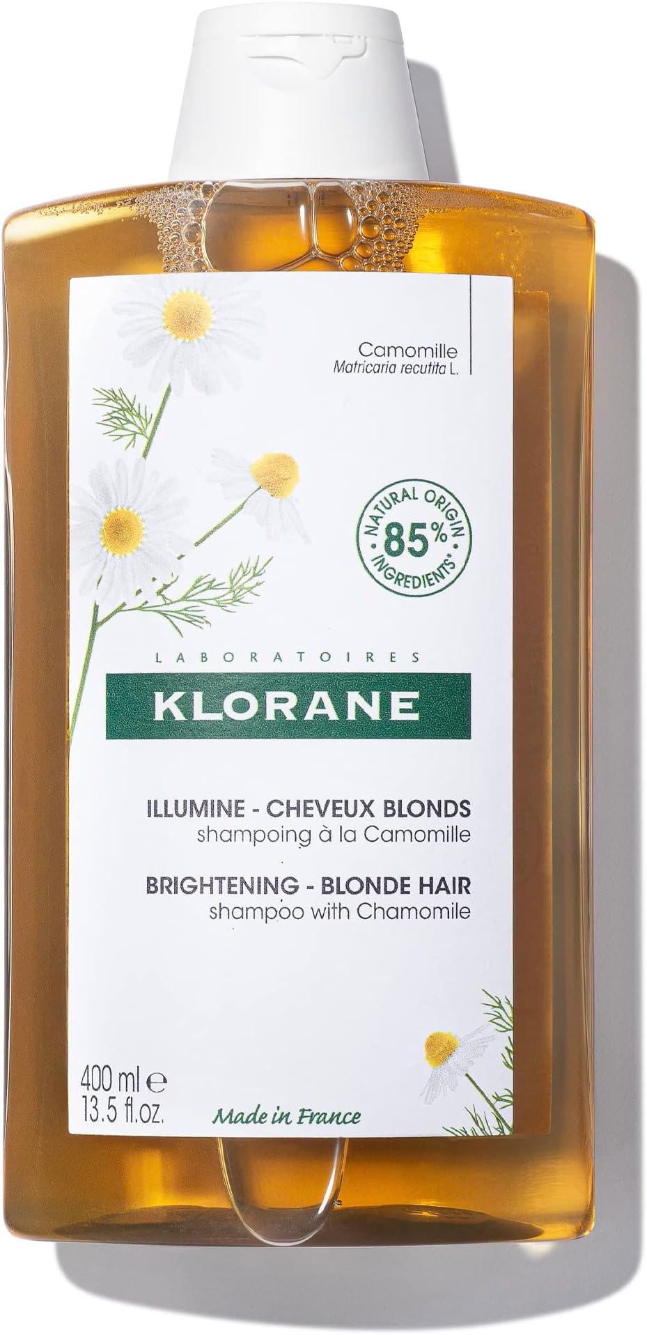 Brightening Shampoo with Chamomile - Enhances Highlights and Brightens Blonde Hair - Softens and Enhances Shine - Ultra-Gentle Formula - Dermatologist-Tested, Vegan - 13.5 fl. oz.
