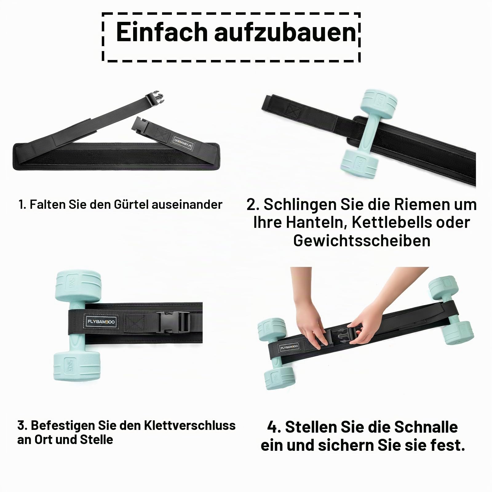 Hüftgurt für Hanteln, Po-Gürtel für Hüftschub, rutschfeste Polsterung