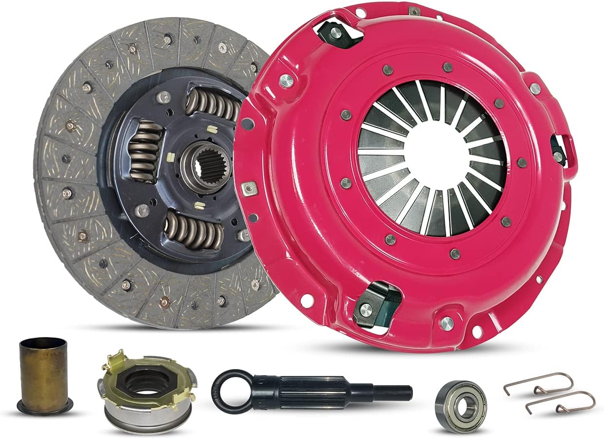 Clutch Kit And Sleeve Compatible With Forester Impreza Legacy X Base Limited Premium Sport Touring 2.5i Outback L H6 L.L. Bean VDC 1996-2012 2.0L H4 2.5L H4 3.0L H6 (Clutch Disc Stage 1; 15-004R)