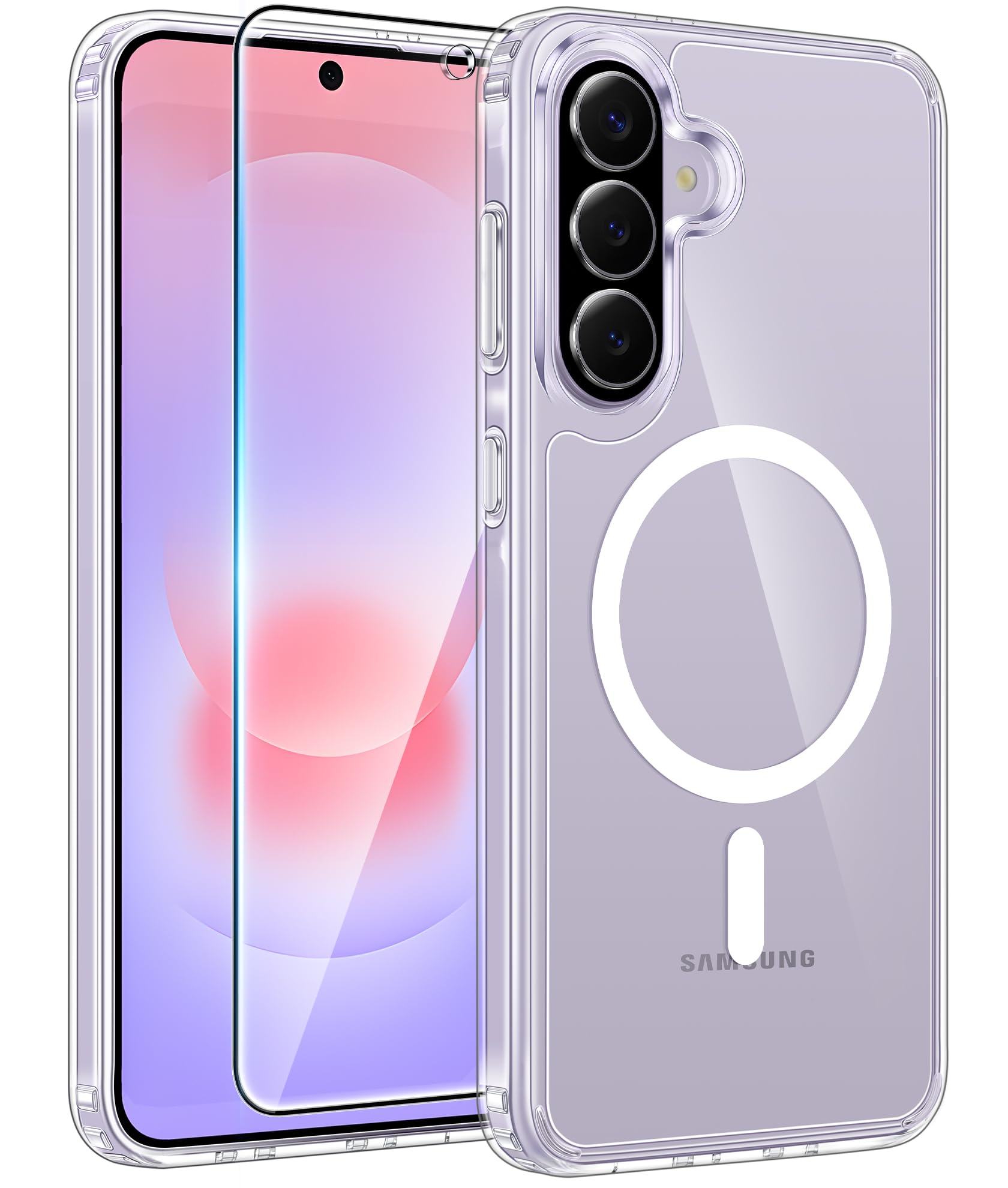 FNTCASE for Galaxy A37/A36 5G Phone Case, Fit for Magsafe, Screen Protector