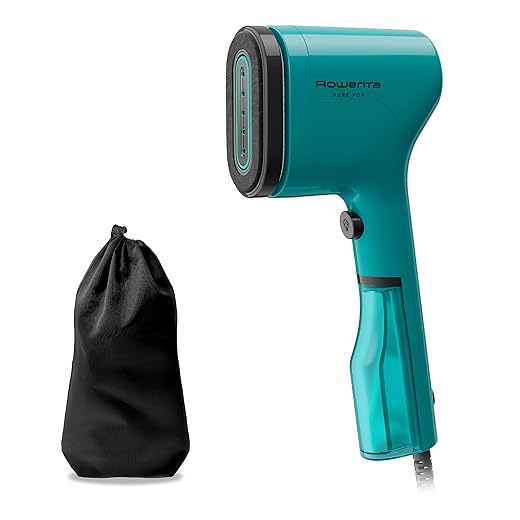 Rowenta Pure Pop DR2024 - Cepillo de vapor de 1300 W con salida de vapor de hasta 20 gr/min que plancha y purifica, elimina pelusas y pelo, cabezales reversibles, diseño para viaje, color verde