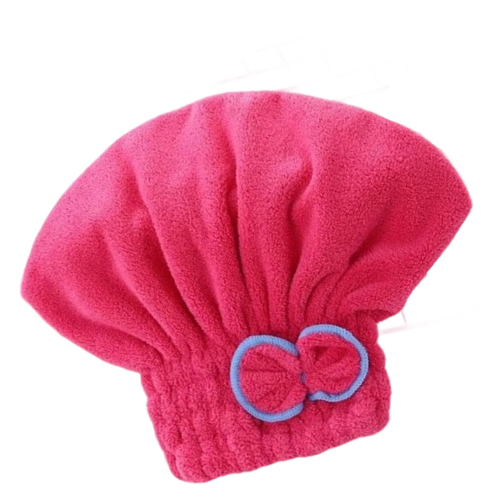 Woedpez Accessories High Absorbency Hair Towel Wrap Fast Drying Corals Velvets with BowKnot for Wet Corals Velvets