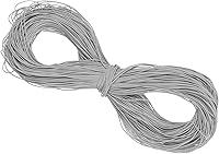 Vista 32 de PATIKIL Cuerda elástica elástica de 109 yardas (328.1 ft), cuerda elástica pesada de 0.059 in, albaricoque para manualidades, correas de gancho