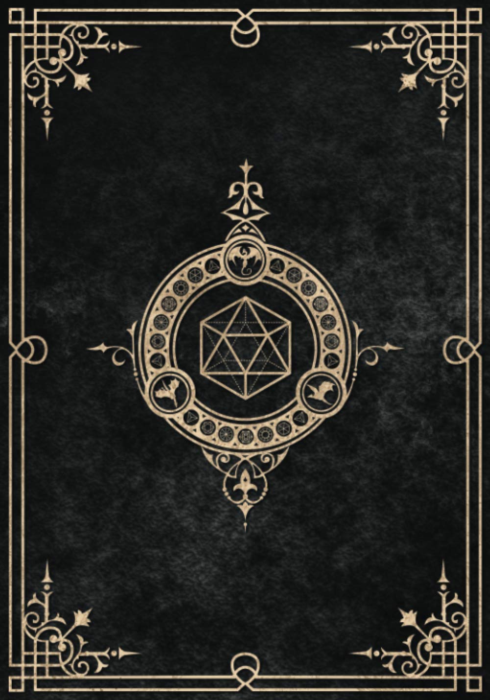 Character Journal: Five Detailed 5e Character Sheets, Lined And Graph Pages For Note-Taking, Spell Sheets And More (Graphite Black)