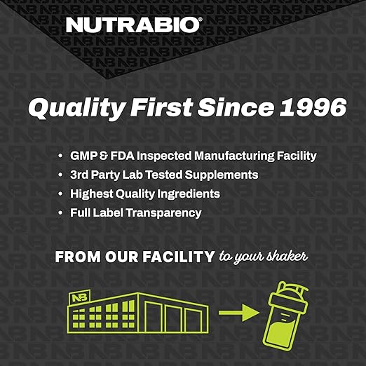 Beyond its muscle-building benefits, Micellar Casein also helps with weight management and satiety. The slow digestion of casein protein keeps you feeling full for longer, reducing the temptation to snack between meals and aiding in weight loss efforts. Plus, NutraBio Micellar Casein is Non-GMO, gluten-free, and soy-free, catering to individuals with dietary restrictions or sensitivities. With rigorous testing and quality control, you can trust that you are consuming a safe and reliable product that supports your health and fitness goals.