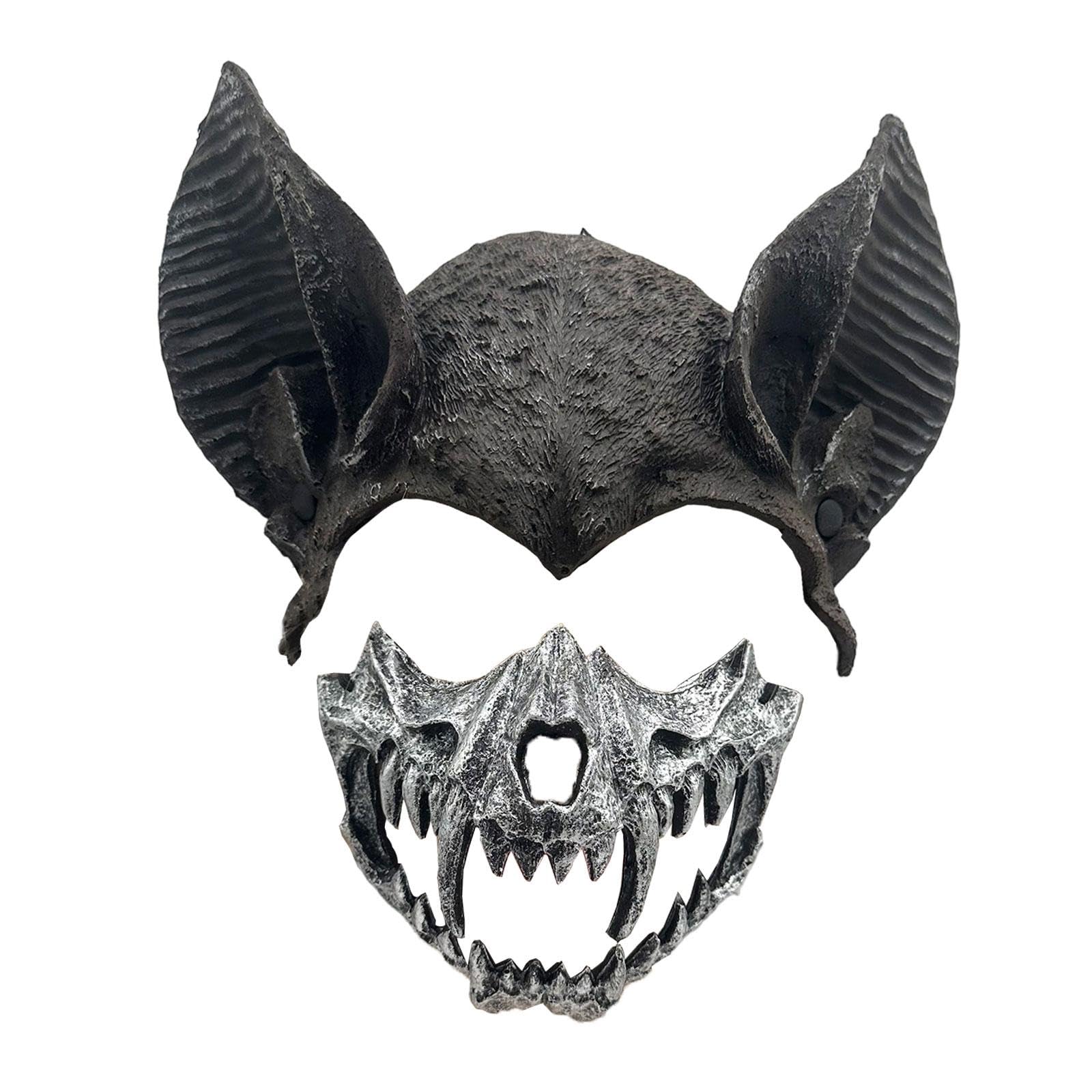Bat Costume Mask Accessories for Masquerade Birthday Party Friends Black and Silver|Masks & Eye Masks|Clothing, Shoes & Accessories-image-3
