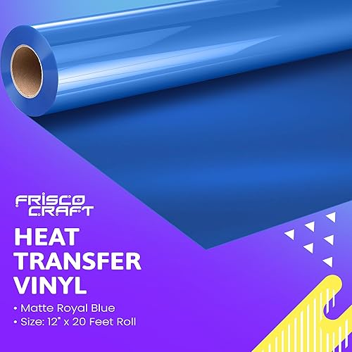Miniatura 9 de Frisco Craft Rollos de vinilo HTV  Vinilo de transferencia de calor para impresiones personalizadas  Rollo HTV mate plateado de 12 pulgadas x 20