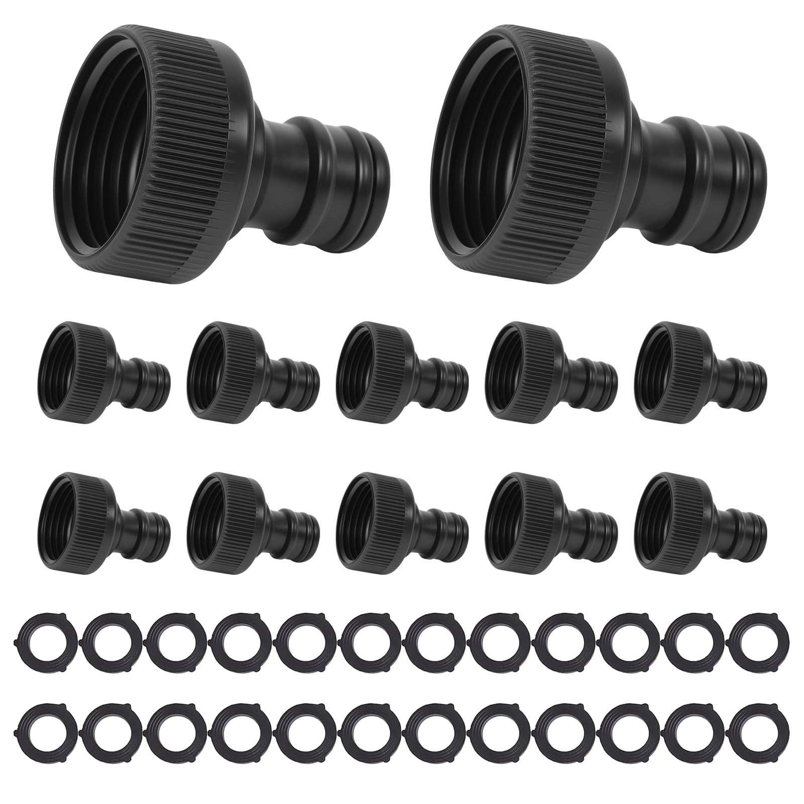 Photo 1 of 12PCS 3/4” GHT Garden Hose Female Connector, Quick Adapter for Male Bibb