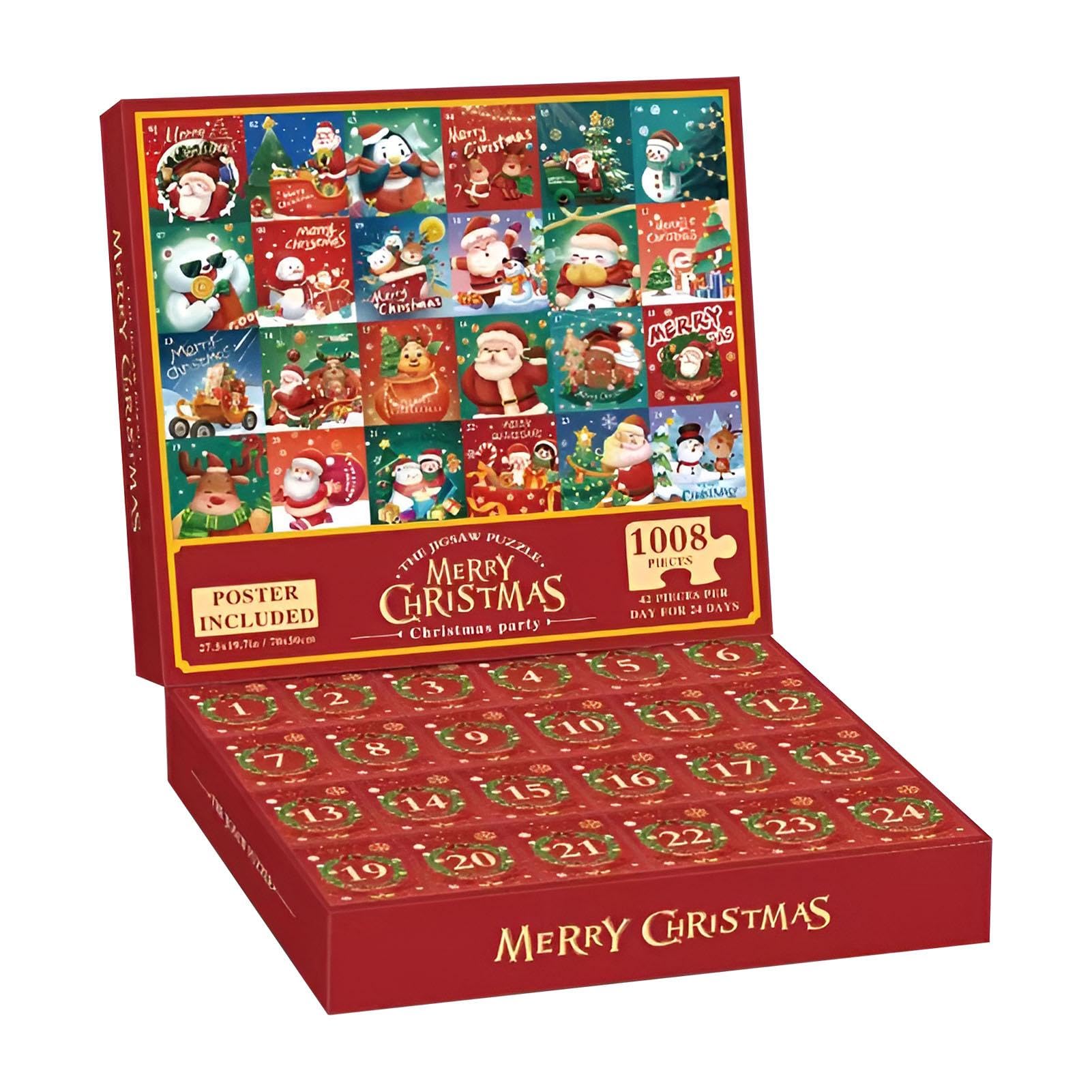 Calendrier de l'Avent de Noël 2024 Puzzles 1008 pièces pour adultes Calendrier de l'Avent de Noël 2024 Puzzles 1008 pièces pour adultes