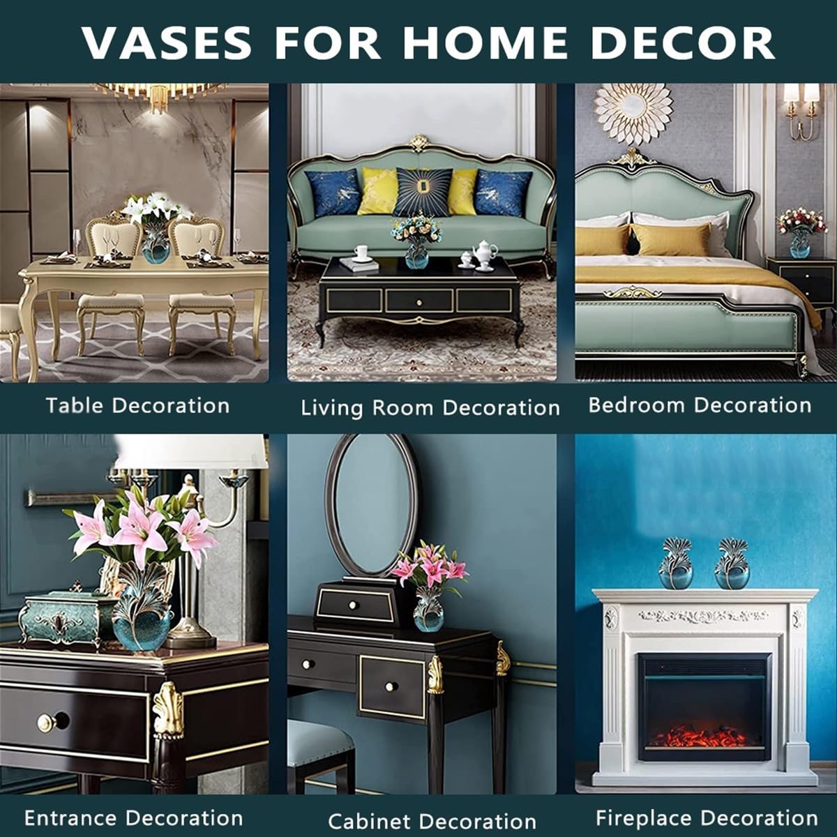 Vaso decorativo for la casa, tavolo, mensola, caminetto, soggiorno(/Beige)