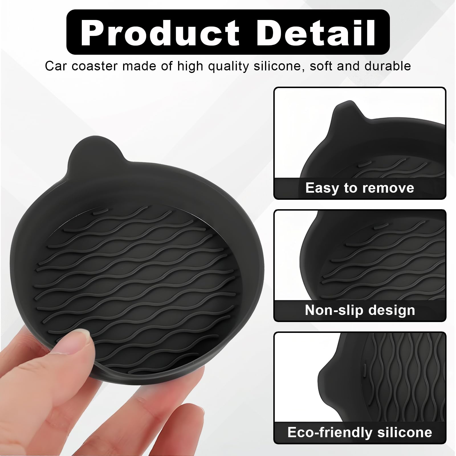 StratoNex 2 sottobicchieri universali per auto, impermeabili