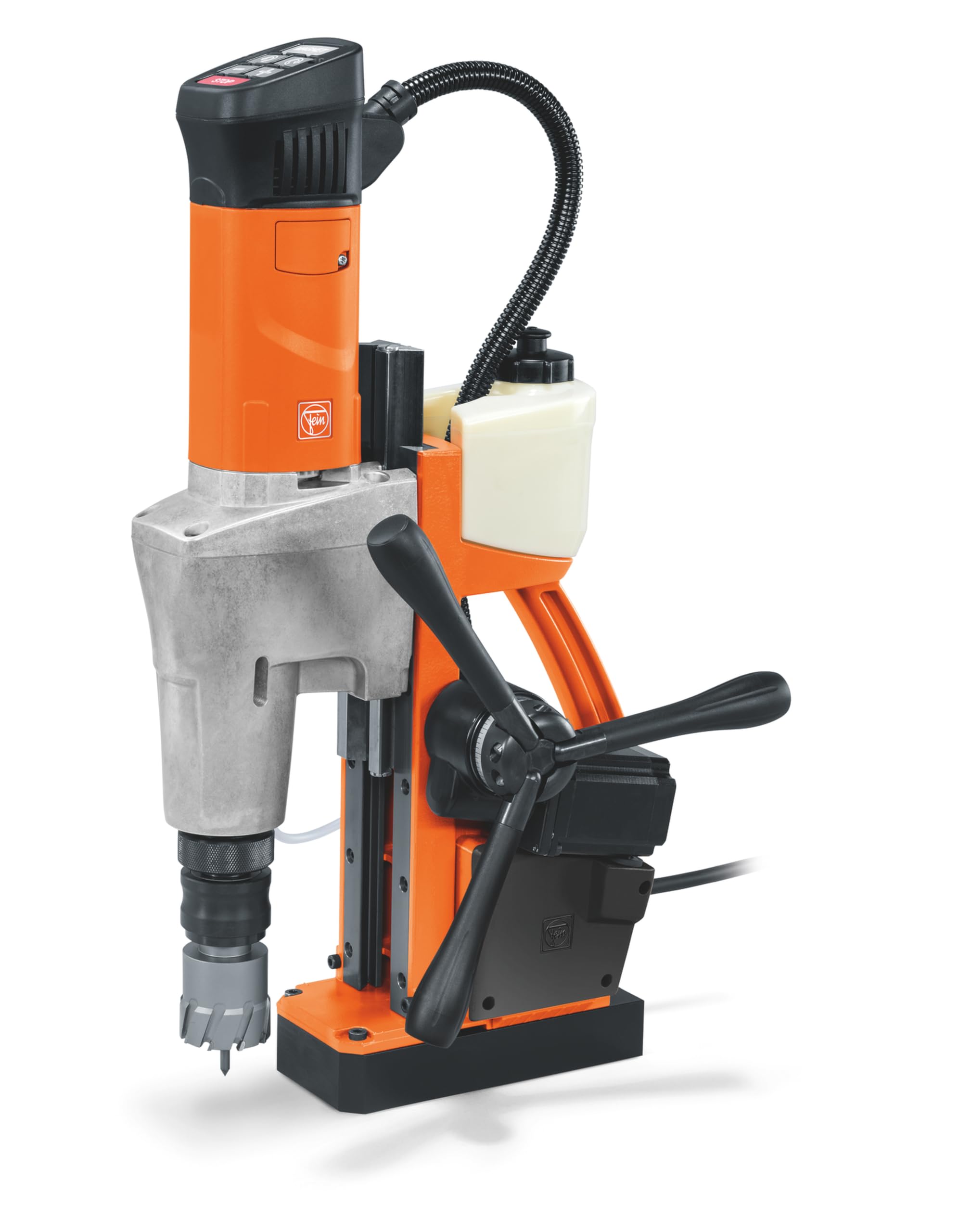 FEIN Trapano automatico Base Magnetica KBM 50 AUTO QW per Punte a Corona a 2 vel, Ø max, di foratura HM:​50 mm, Attacco: 3/​4" Weldon, profondità max, di foratura 50 mm,​dx/​sx, Attacco portautensile CM3