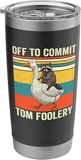 Funny Raccoon drive Chicken Stainless Steel Insulated Tumbler