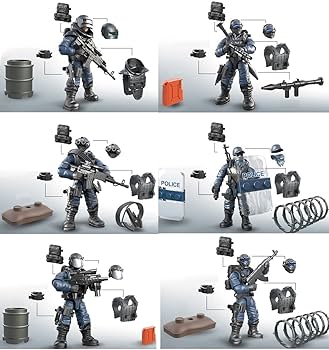 Amazon | 【ぴぴっと】 SWAT 特殊部隊チーム8体 プラスチック