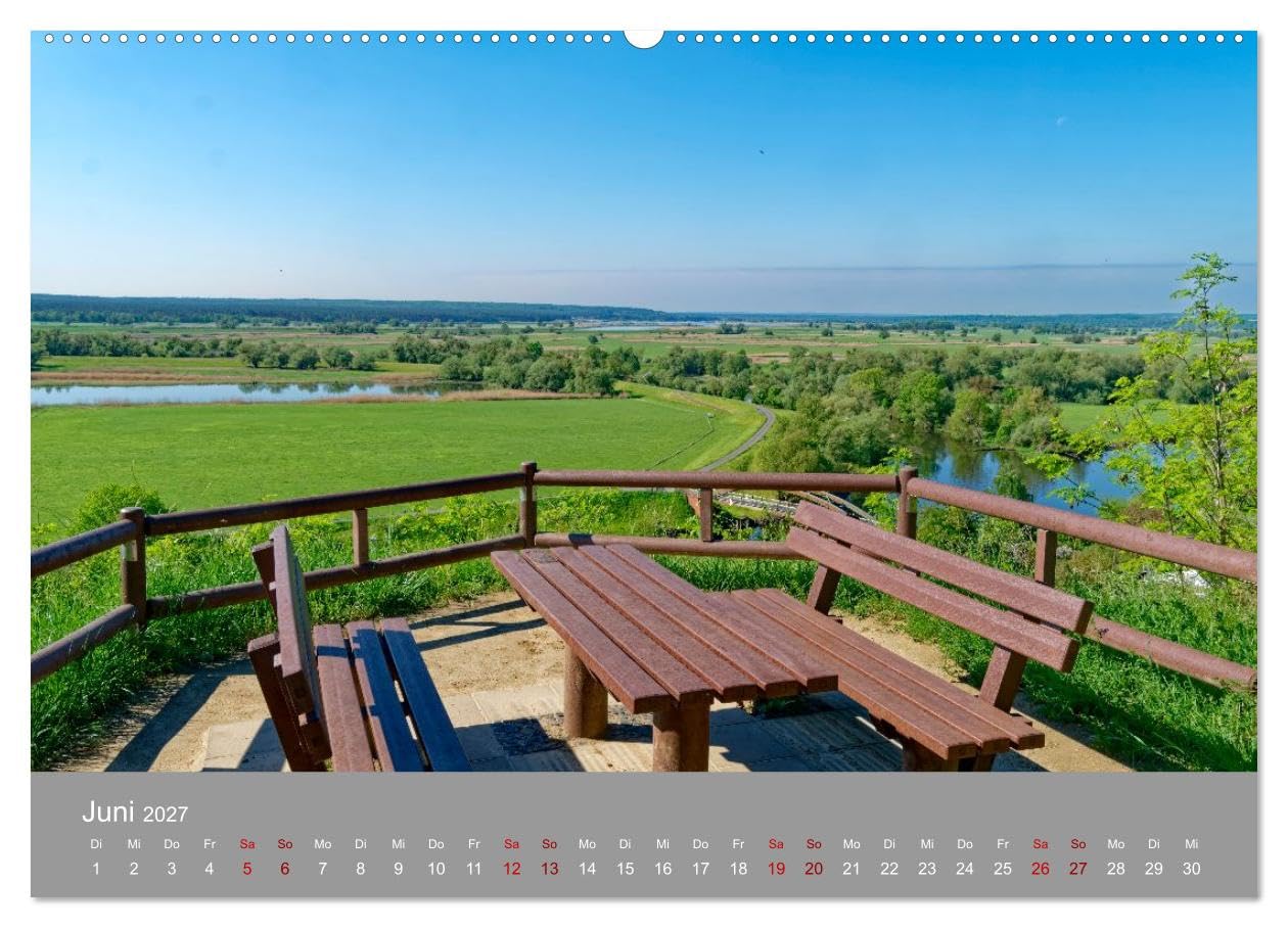 CALVENDO · Nationalpark Unteres Odertal (Kalender 2027) | DIN A2 Querformat · Wandkalender · Weite Landschaften und Übersichten im Odertal