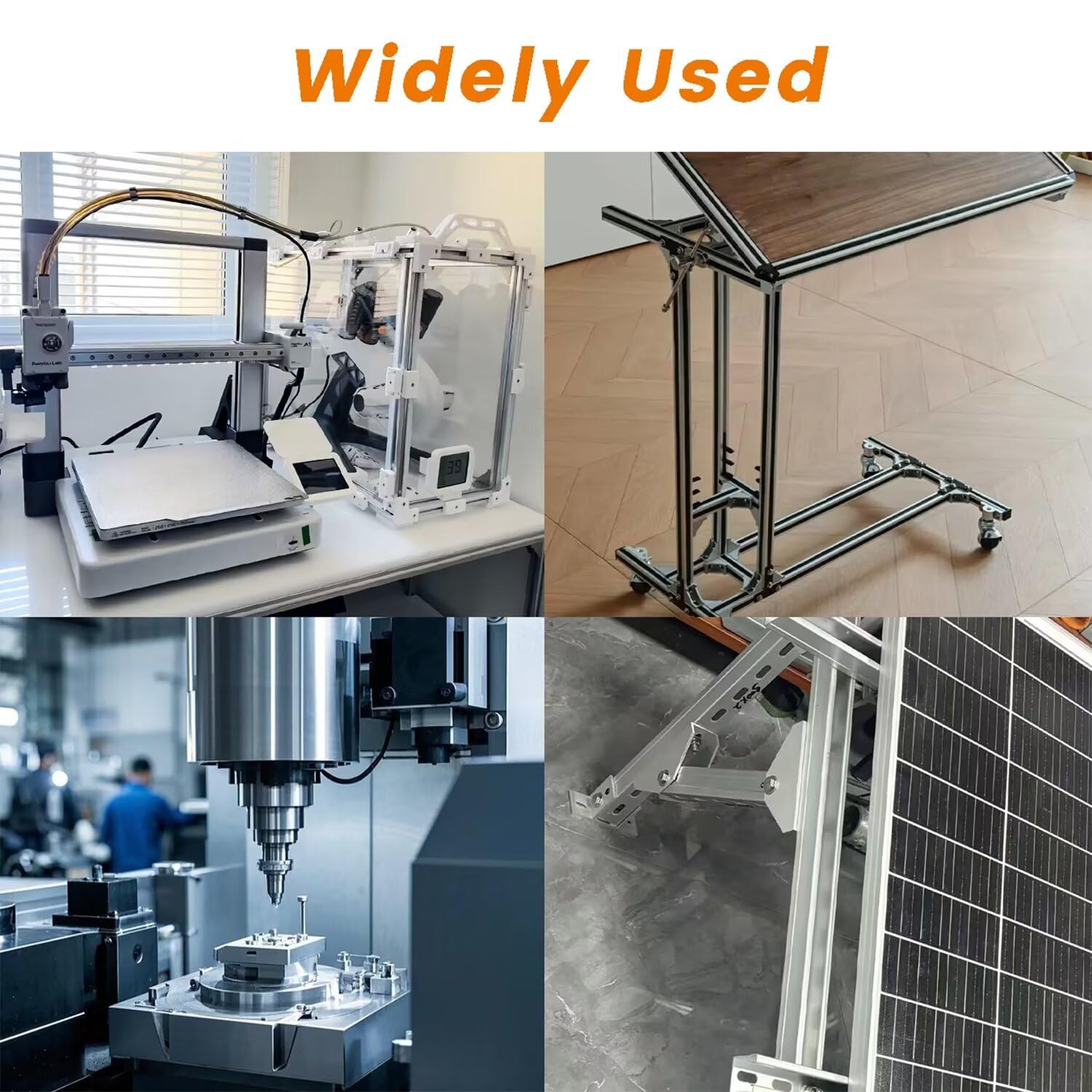 M6 Gleitmuttern für Aluminium-Extrusion der Serie 2020/2040/2060, verzinkt, blau-weiße Oberfläche, kompatible Befestigungselemente für 3D-Druckerteile und DIY-Projekte, 100 Stück