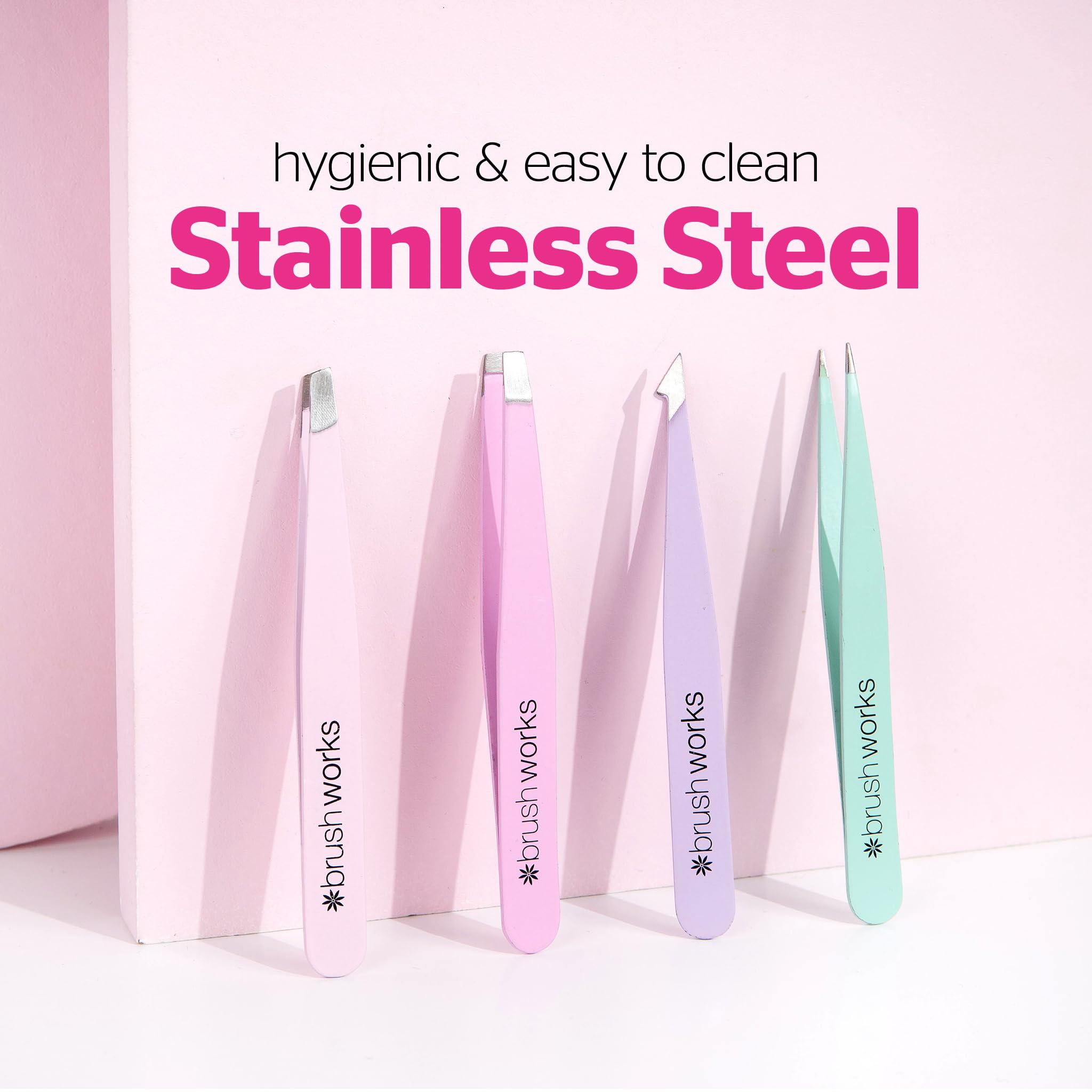 Brushworks HD Pastels Tweezers Set Of 4