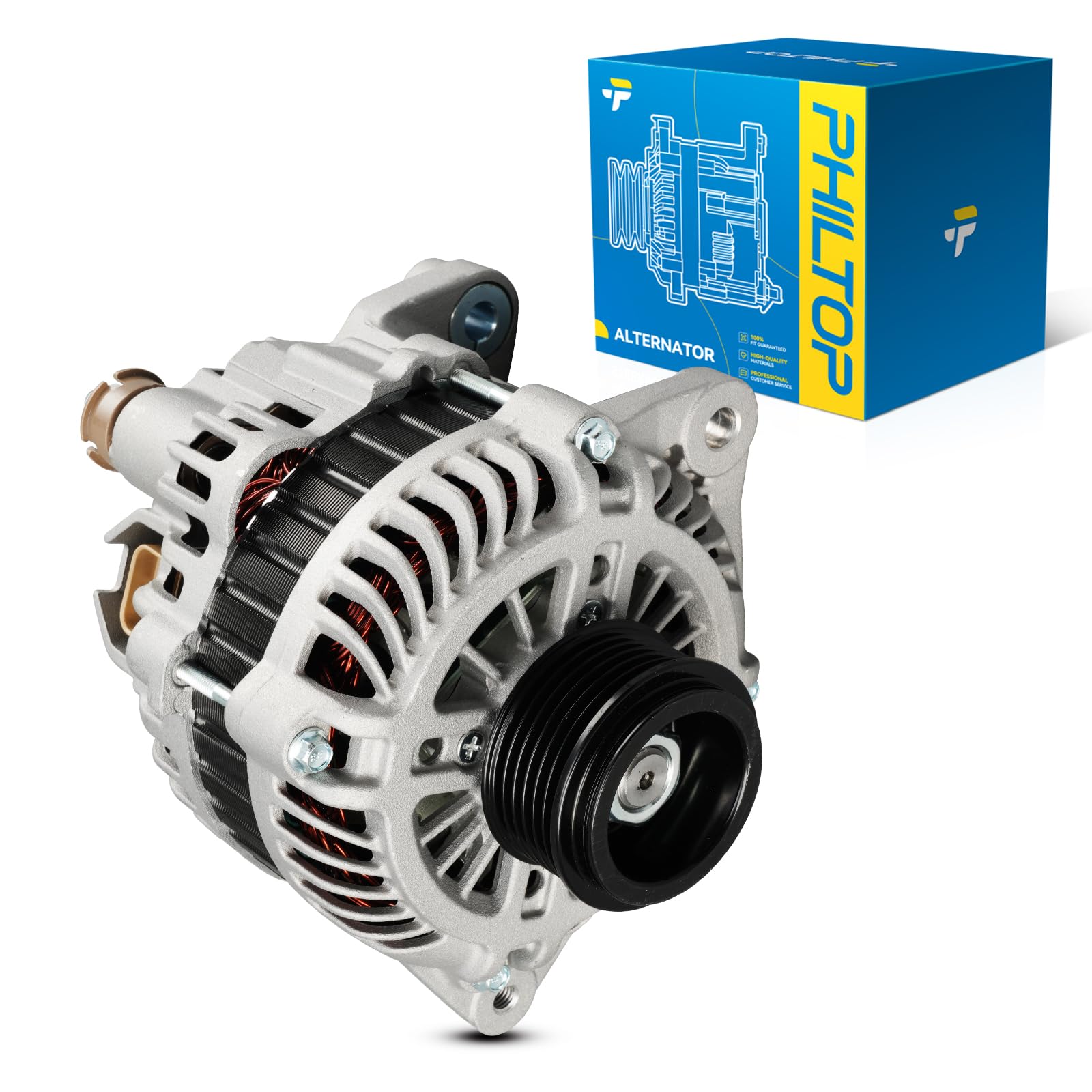 PHILTOP Alternator Fit for G35 2003-2006, FX35 2003-2008, 350Z 2003-2006
