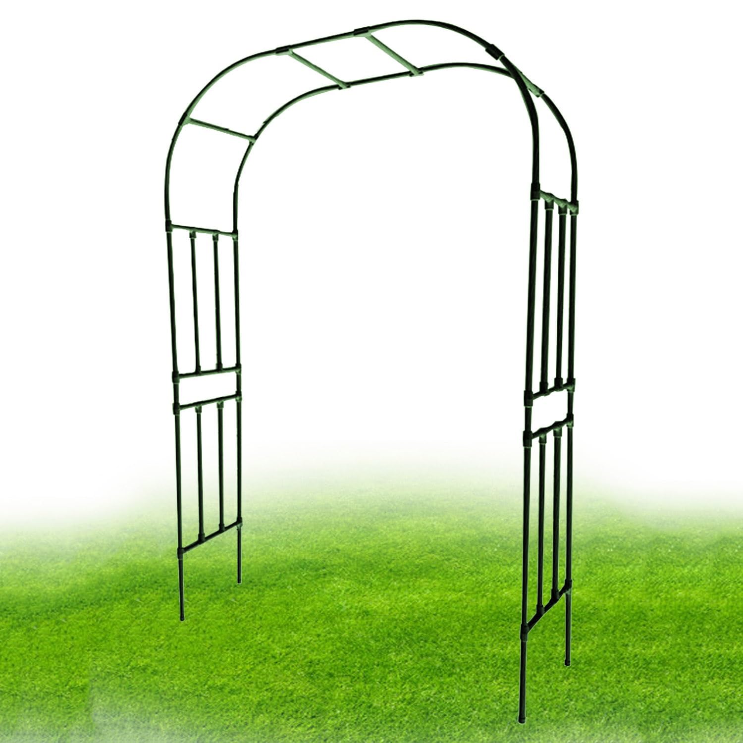 Arche de jardin en métal vert 1m50 élégante et robuste pour rosiers