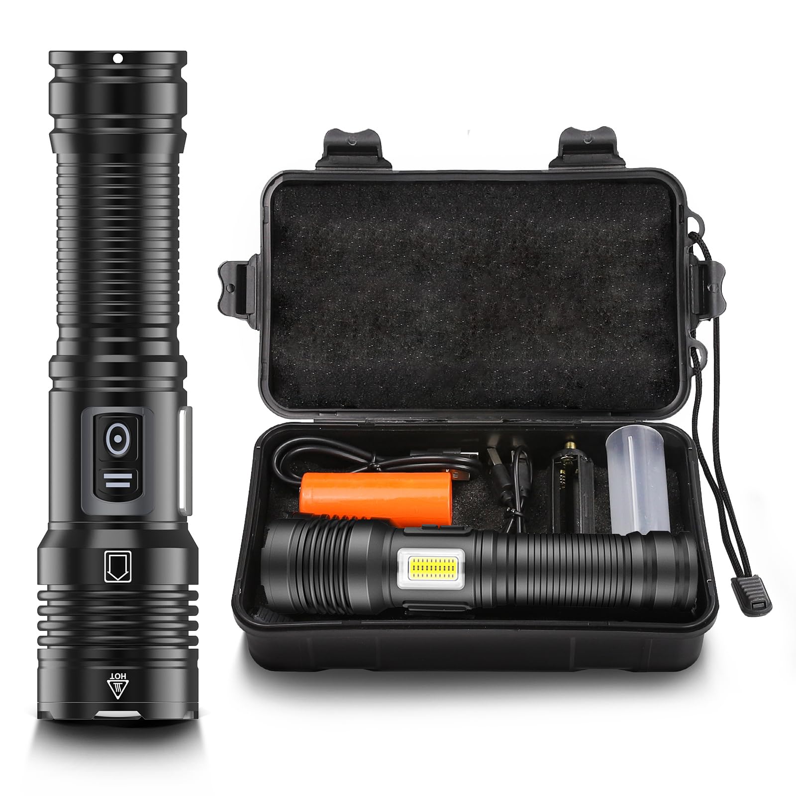 Snapklik.com : WINDFIRE Rechargeable Flashlight High Lumens, Super ...