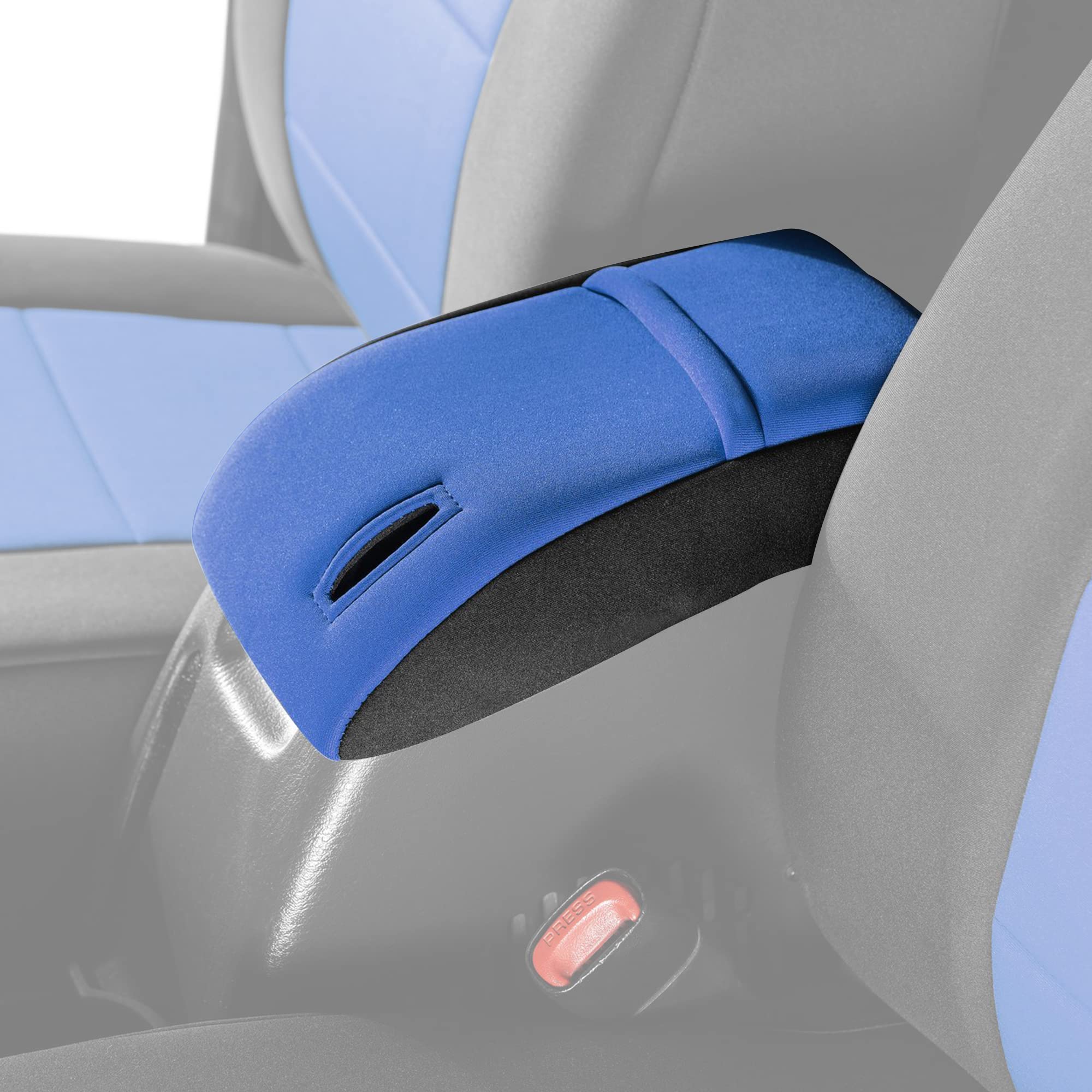 Housse D'accoudoir De Console Centrale En Néoprène Noir Pour Jeep Wrangler - Protection Intérieur