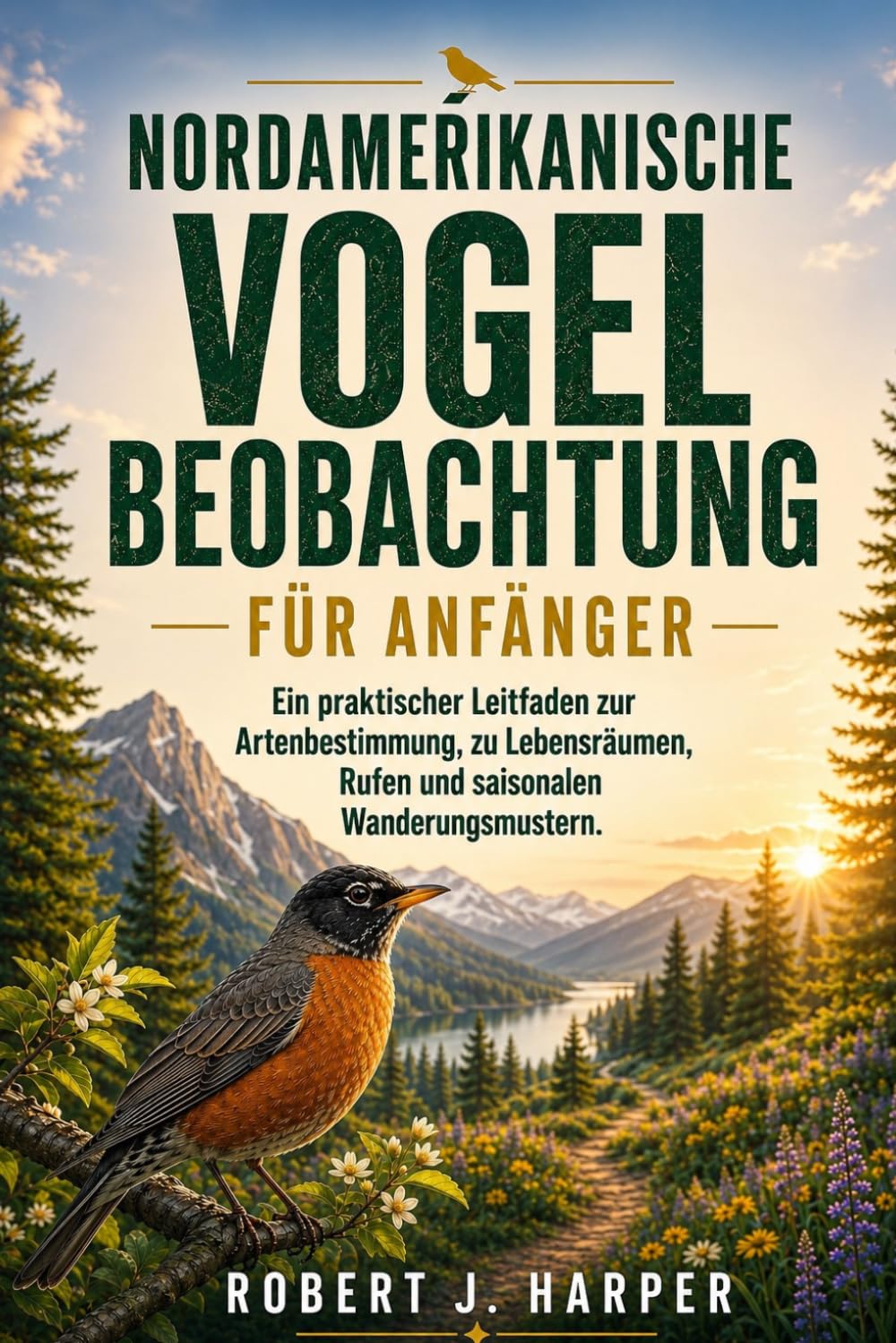 NORDAMERIKANISCHE VOGELBEOBACHTUNG FÜR ANFÄNGER: Ein praktischer Leitfaden zur Artenbestimmung, zu Lebensräumen, Rufen und saisonalen Wanderungsmustern.