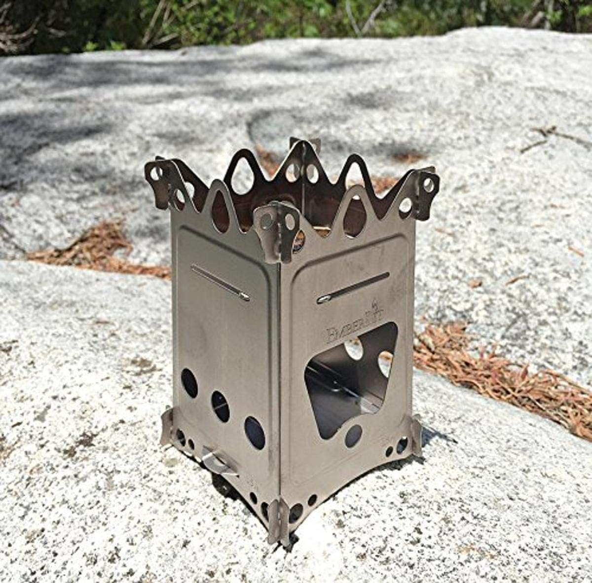 Fireant Stainless Steel Stove- Lightweight, Multi-fuel, Packs Flat for Hiking,hunting, Survival Packs, and Camping