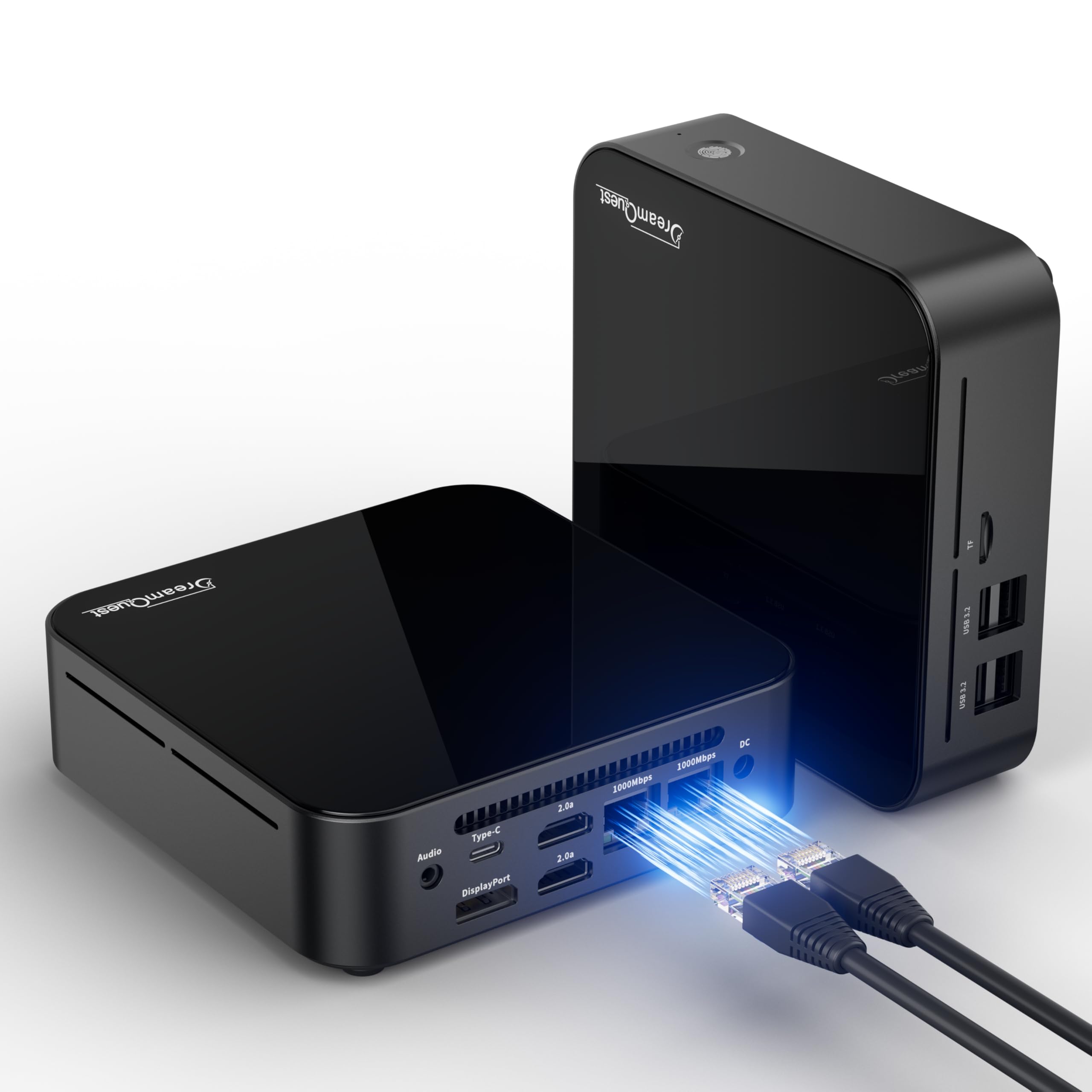 DreamQuest Mini PC Windows 11 Pre-installed, Intel Celeron N100 3.4GHz 16GB RAM 512GB SSD Mini Desktop Computer Type-C, 4K HDMI, WiFi 5, BT 5.2 and Gigabit Ethernet Mini Computer