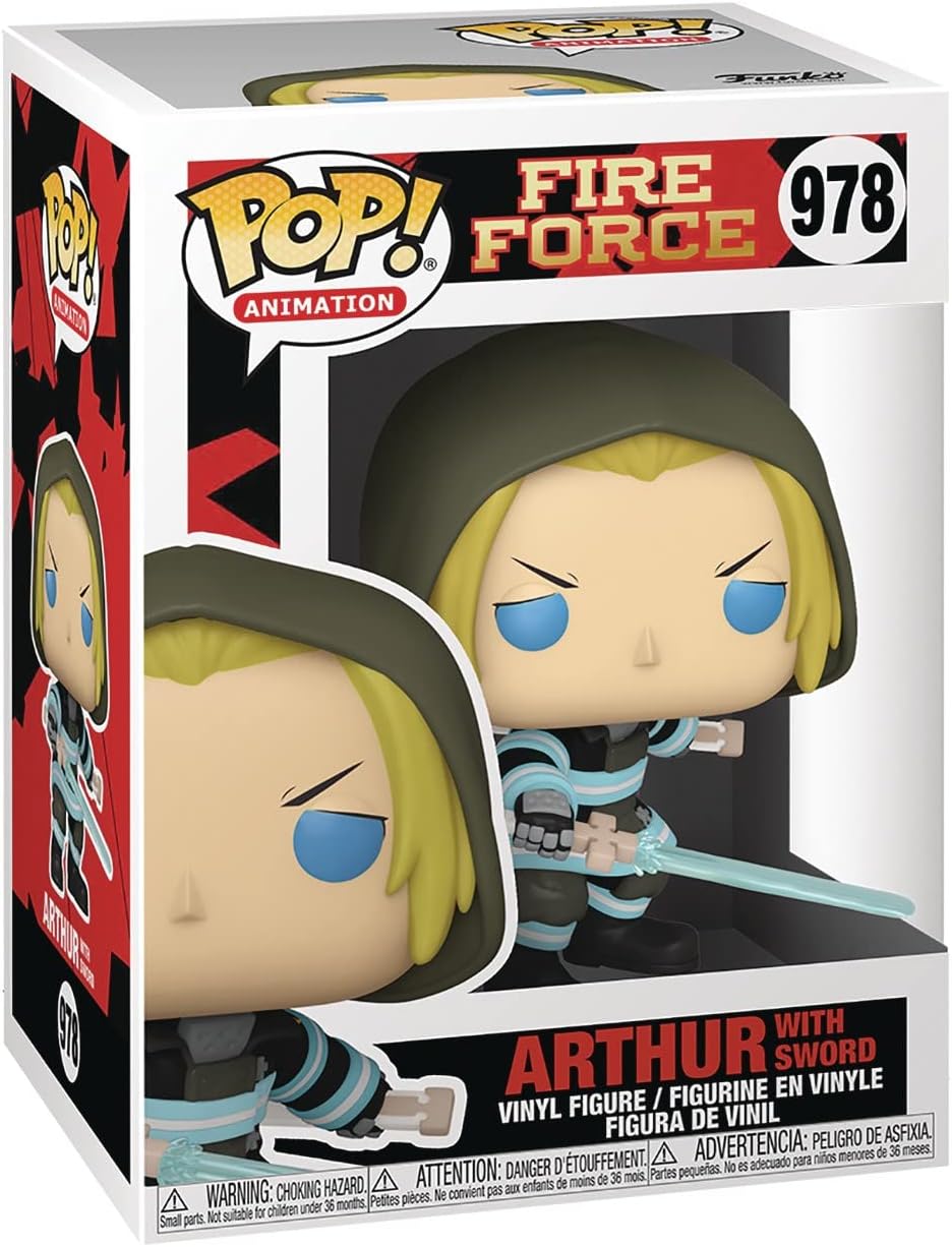 POP Fire Force - Arthur with Sword Funko Vinyl Figure (Bundled with Compatible Box Protector Case)