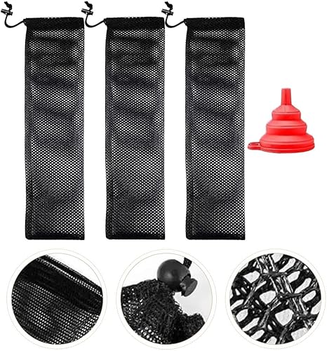 Miniatura 4 de Yardwe Alimentador de pinzones de 3 piezas, calcetines de cardo, alimentador de pájaros instantáneo, bolsas de malla colgantes, contenedor de comida