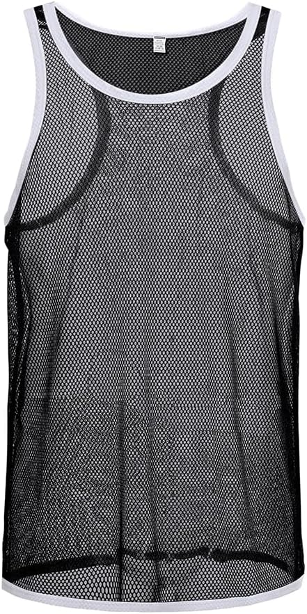 Crop Top Canotta Trasparente Canotta Uomo Cotone Canotta Uomo Mesh